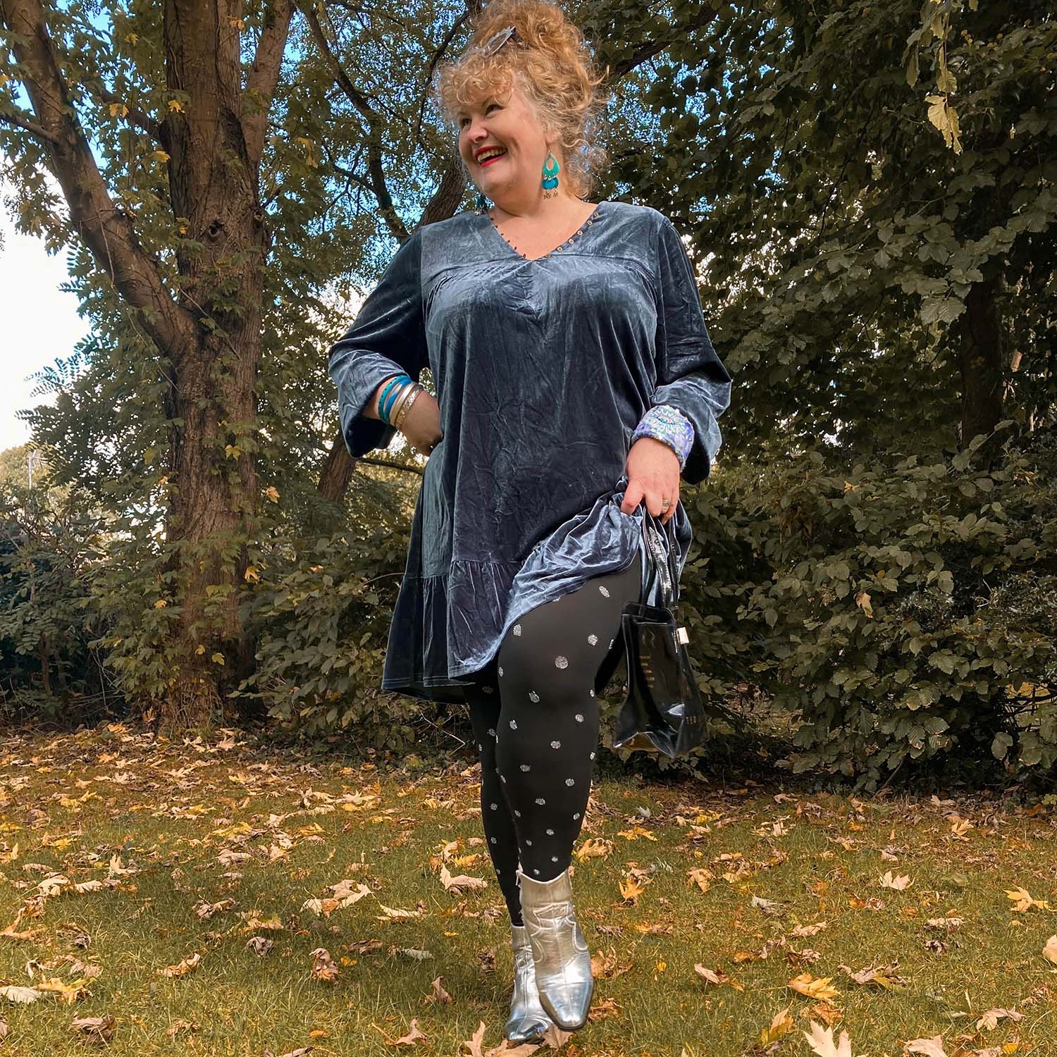 Julstrumpbyxor - Polka Bear