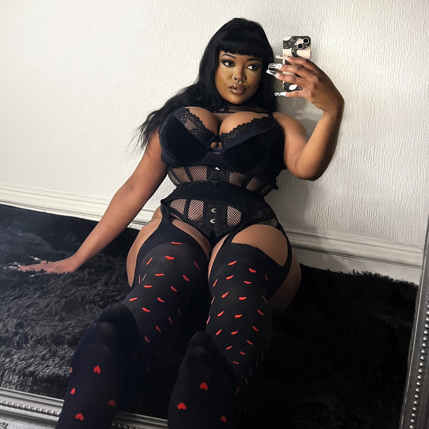 Strumpeband i skir mock - Love Me