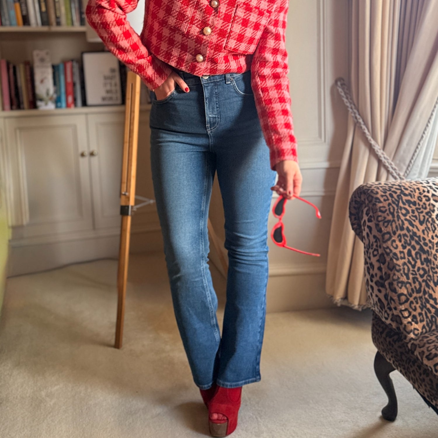 Ekologiska bootcut-jeans – Atlantic