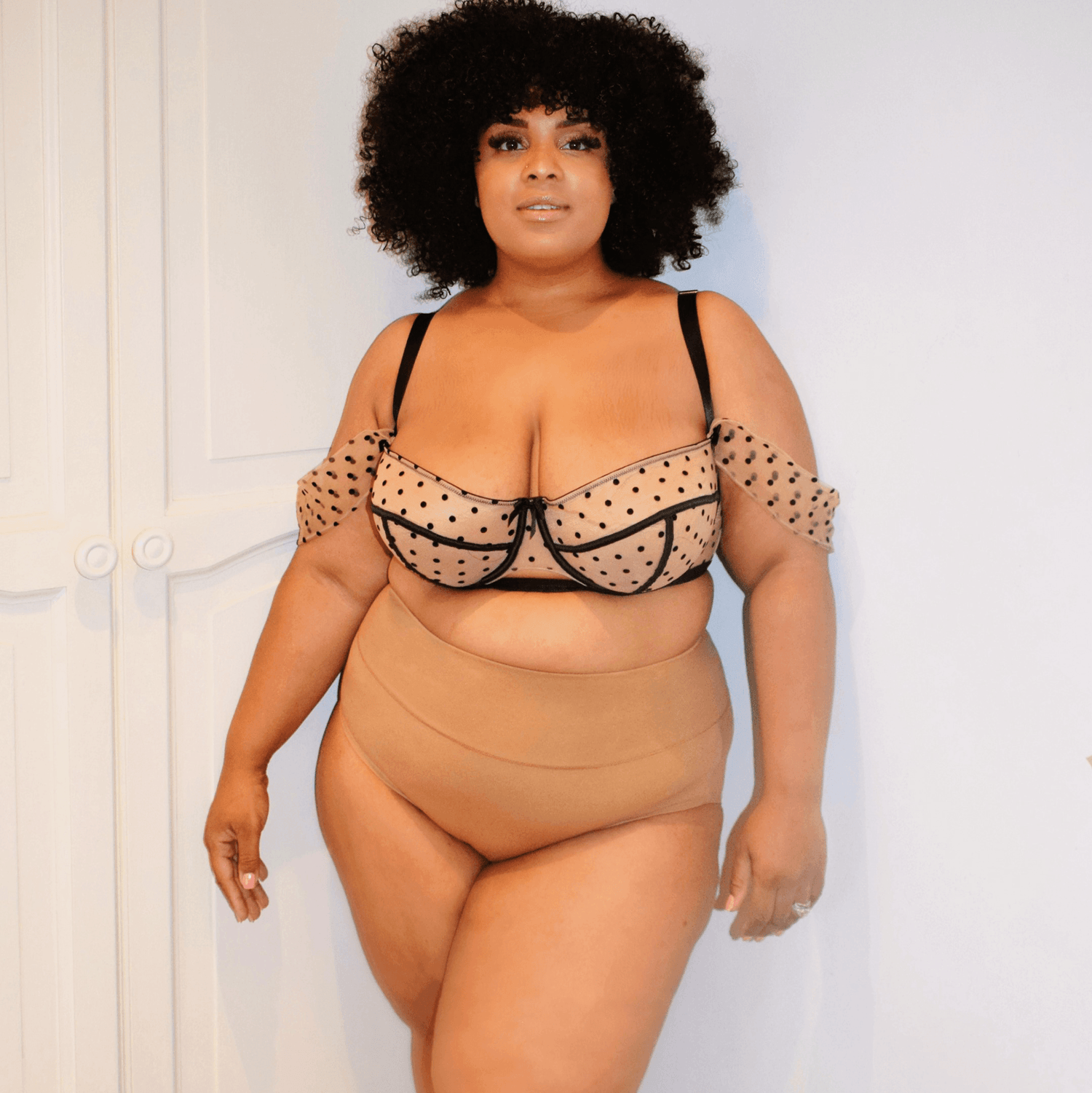 Knickers i ekologisk bomull med helkort - Caramel