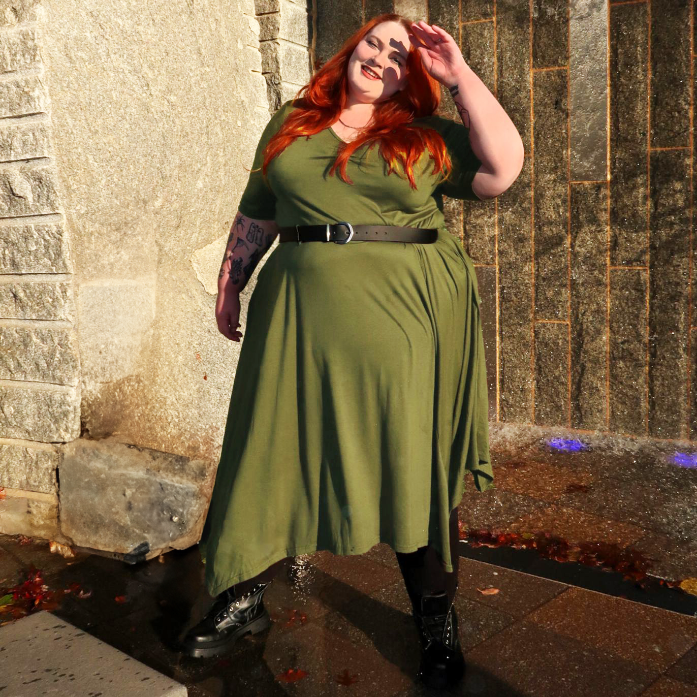 Midjebälte i vegansk läder - Silver