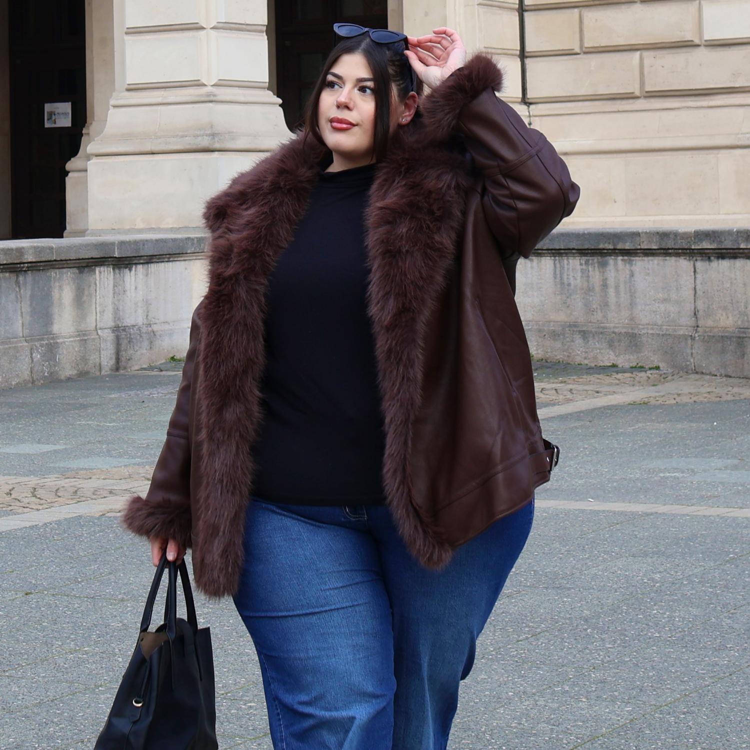 Amelia Aviator-jacka – brun