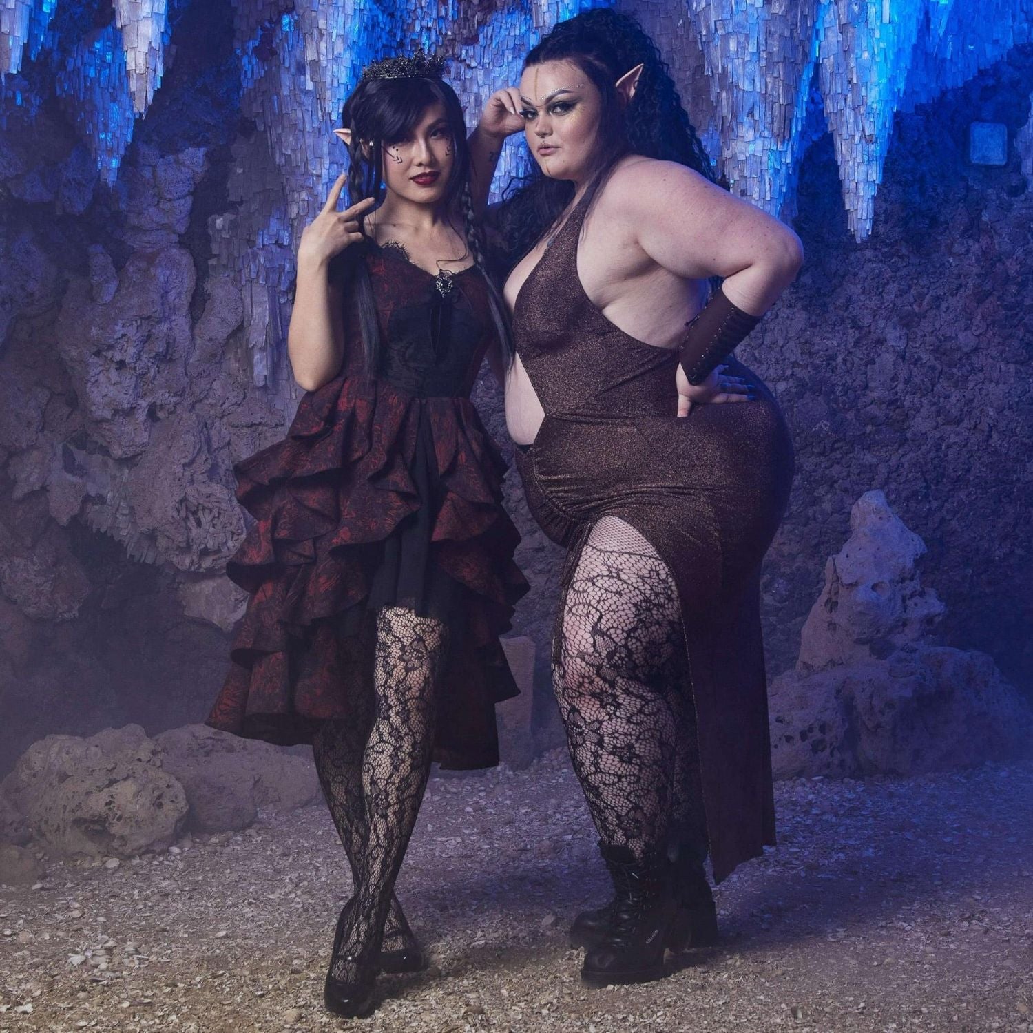 ACOTAR Fishnets - Törnen & rosor