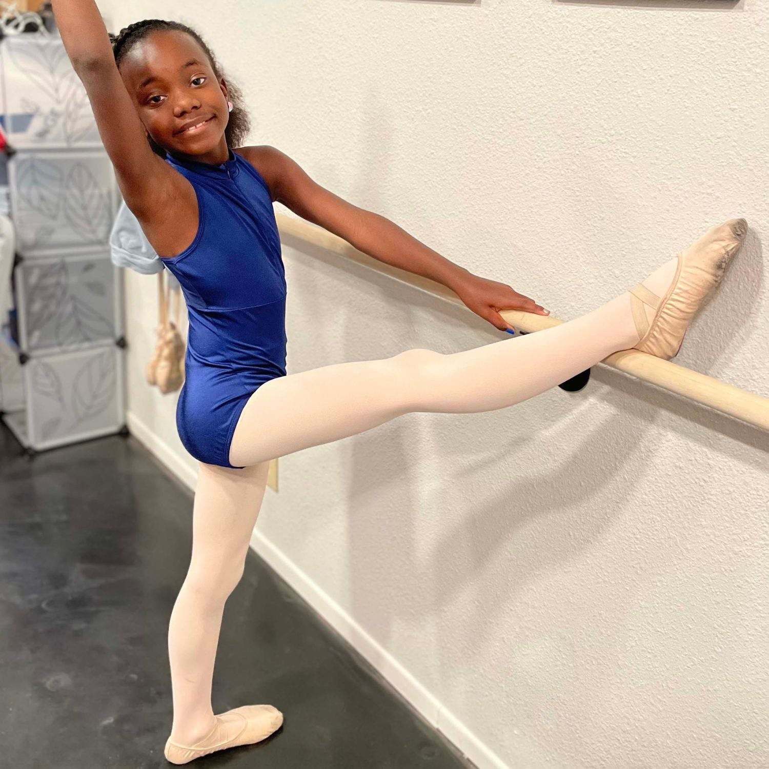 Tween Convertible Dance Tights - Rosa