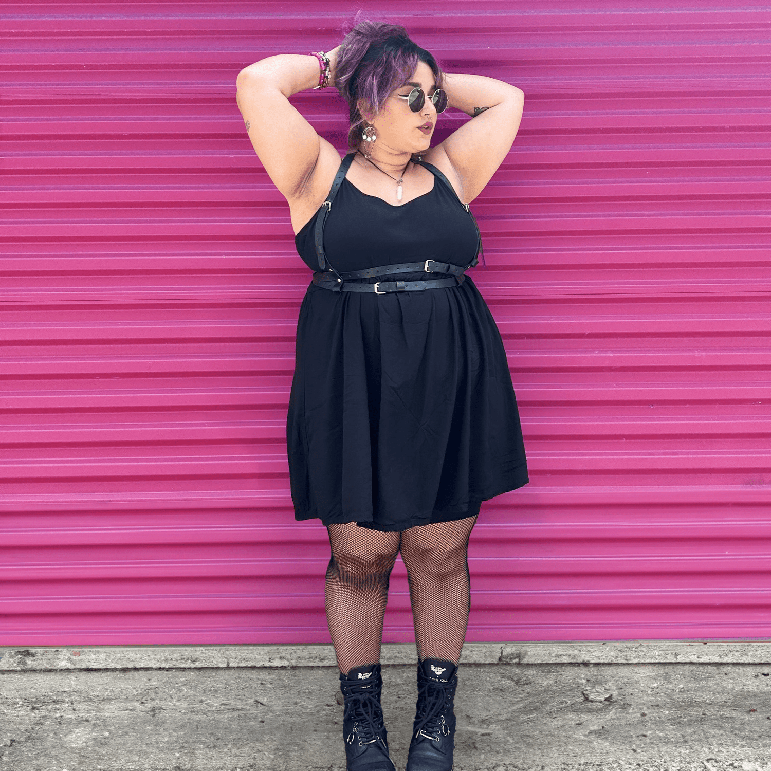 Thighs the Limit Fishnets - Svart