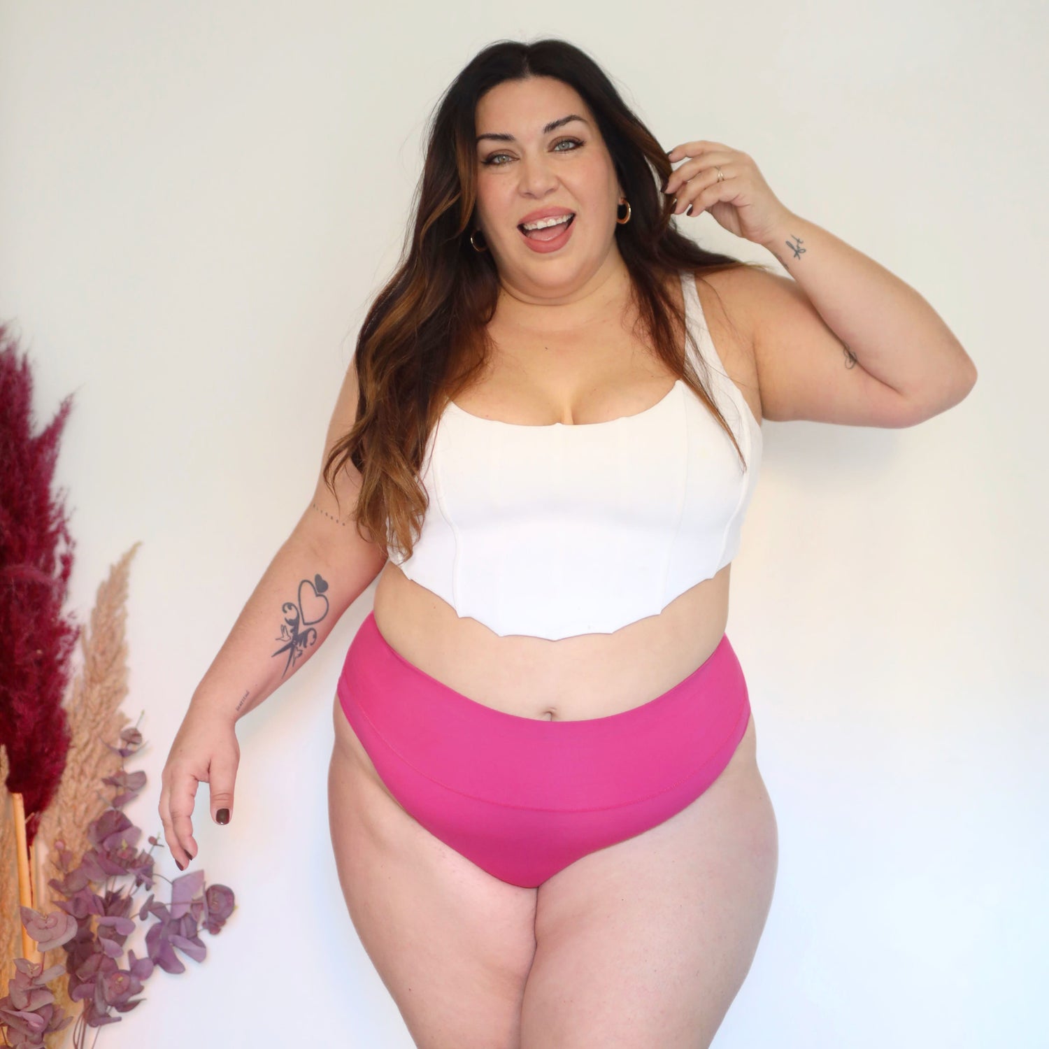 Super High Leg Knickers i ekologisk bomull - Barbara