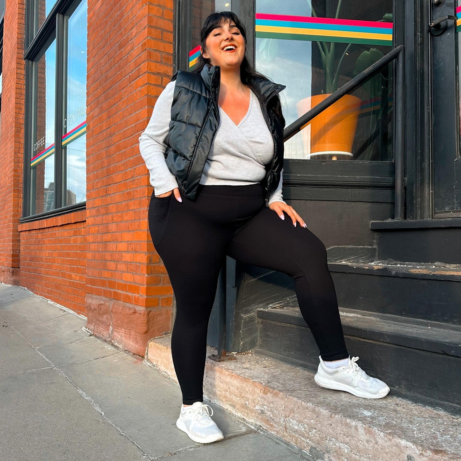 Long Squat Proof Leggings (V2) - 3 par i Svart