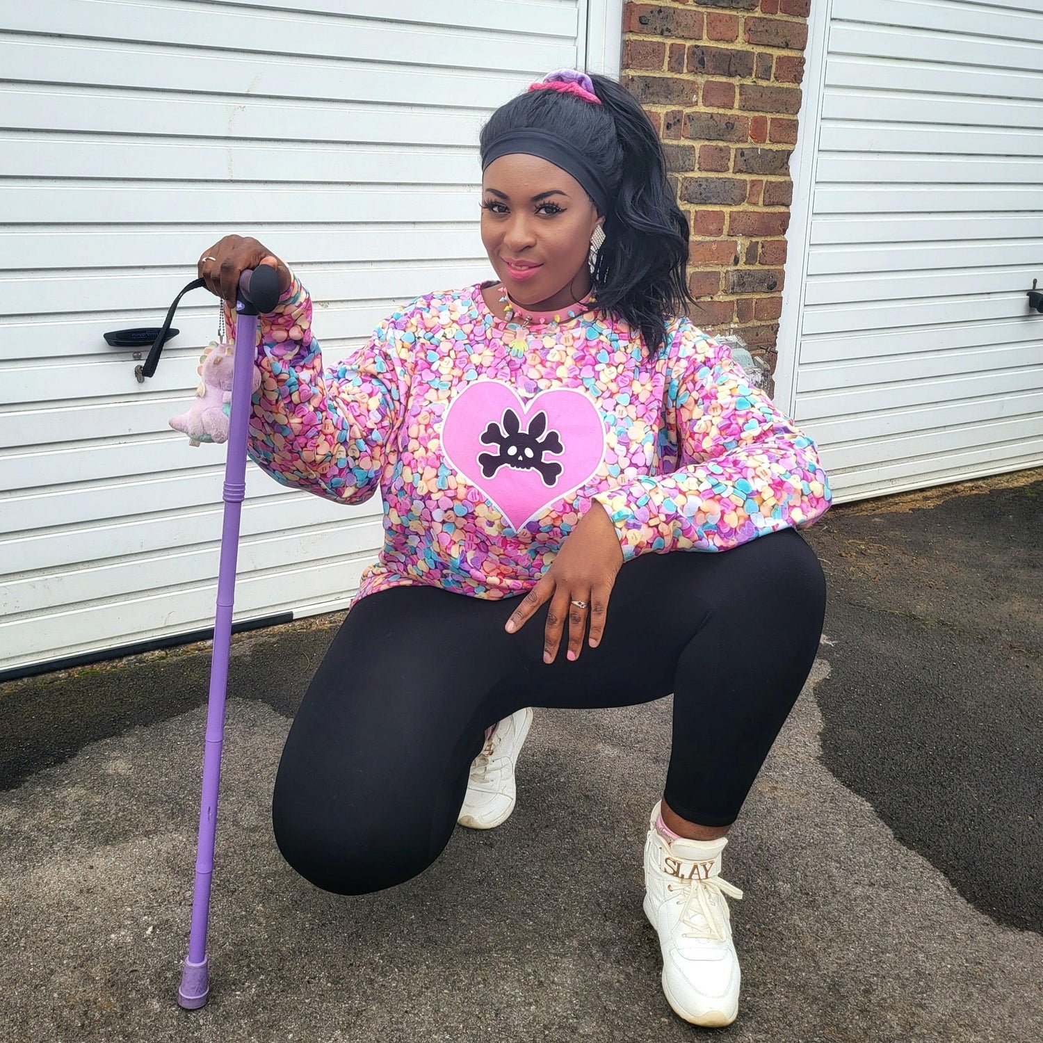 Squat Proof korta leggings - Svart