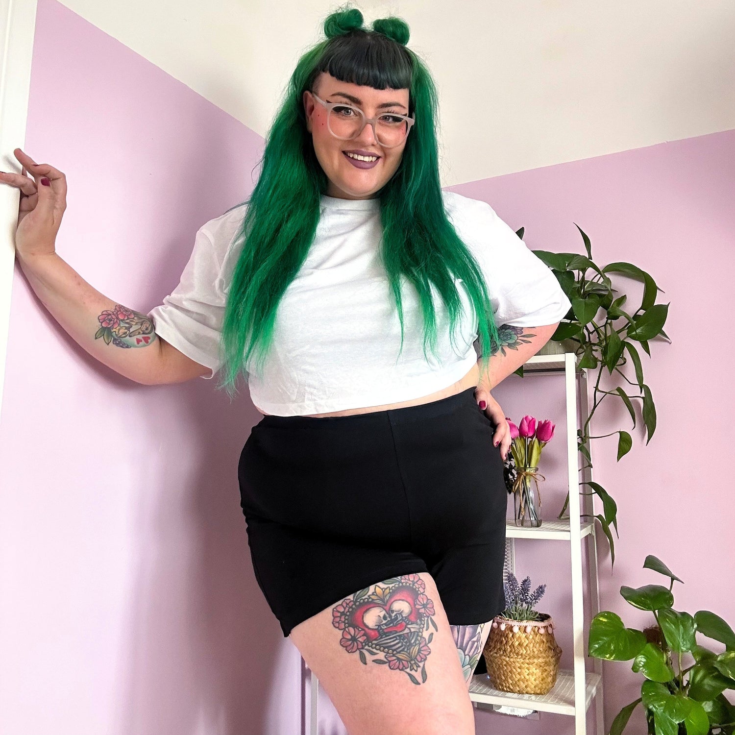 Boxershorts Femme i ekologisk bomull - Svart