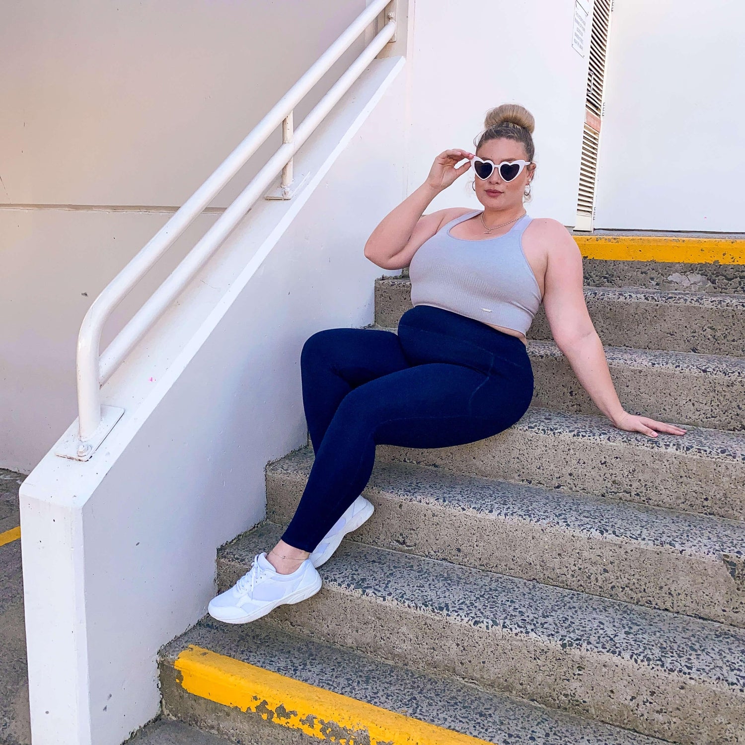 Squat Proof Långa Leggings - Marin