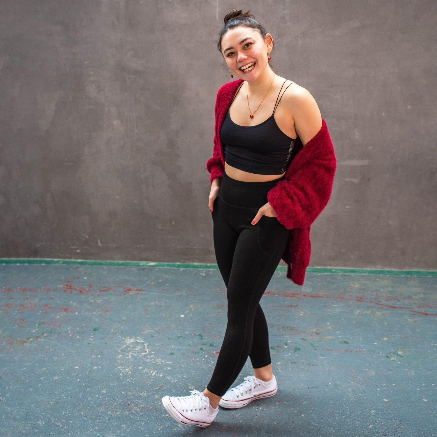 Squat Proof korta leggings - Svart