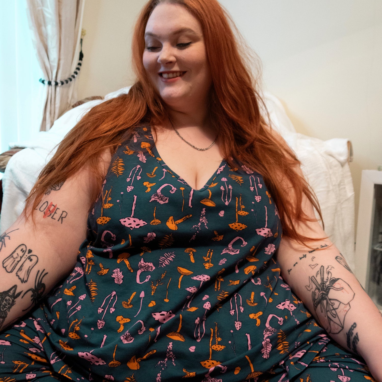 Pyjamasväst i ekologisk bomull - Mushie Patch