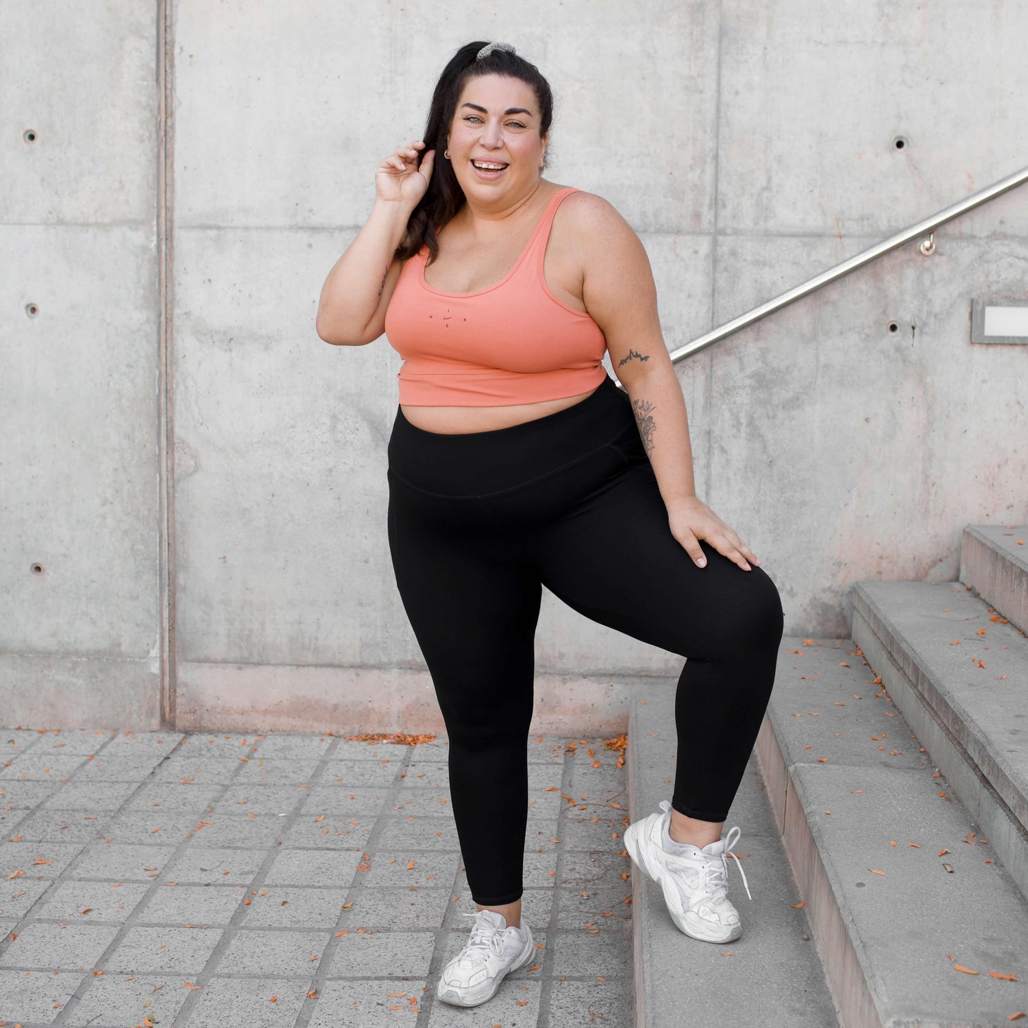 Squat Proof korta leggings - Svart