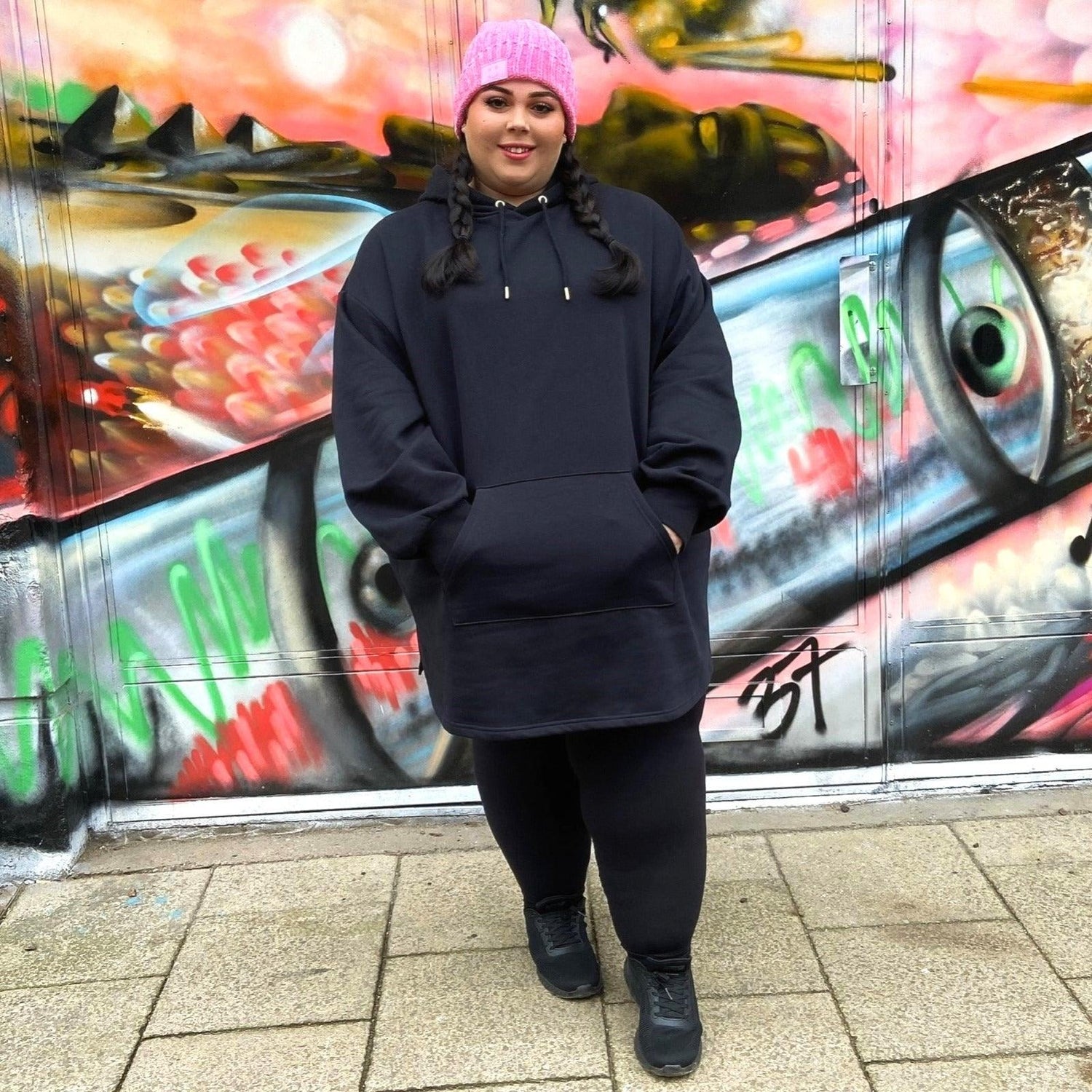 Långärmad hoodie i ekologisk bomull