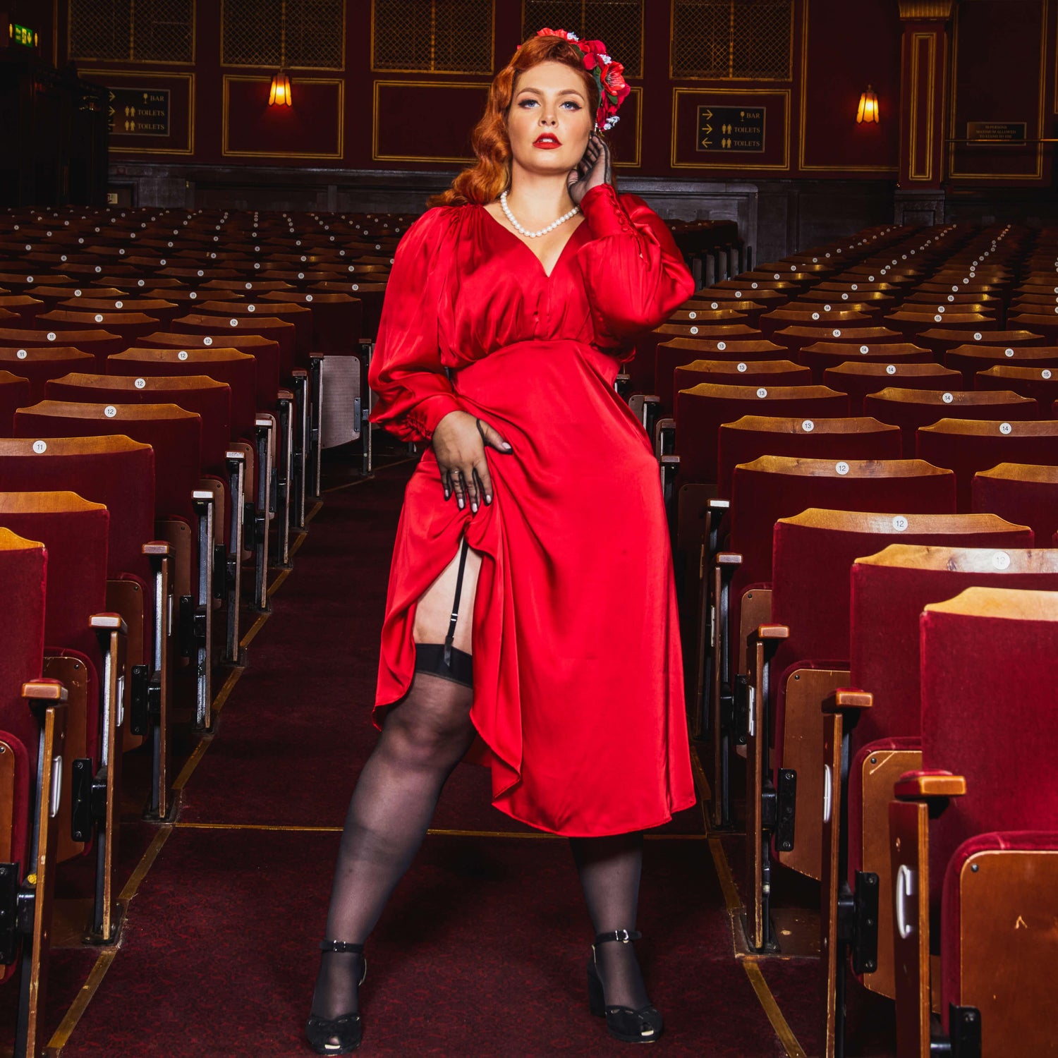 Vintage skira strumpor - Liquorice