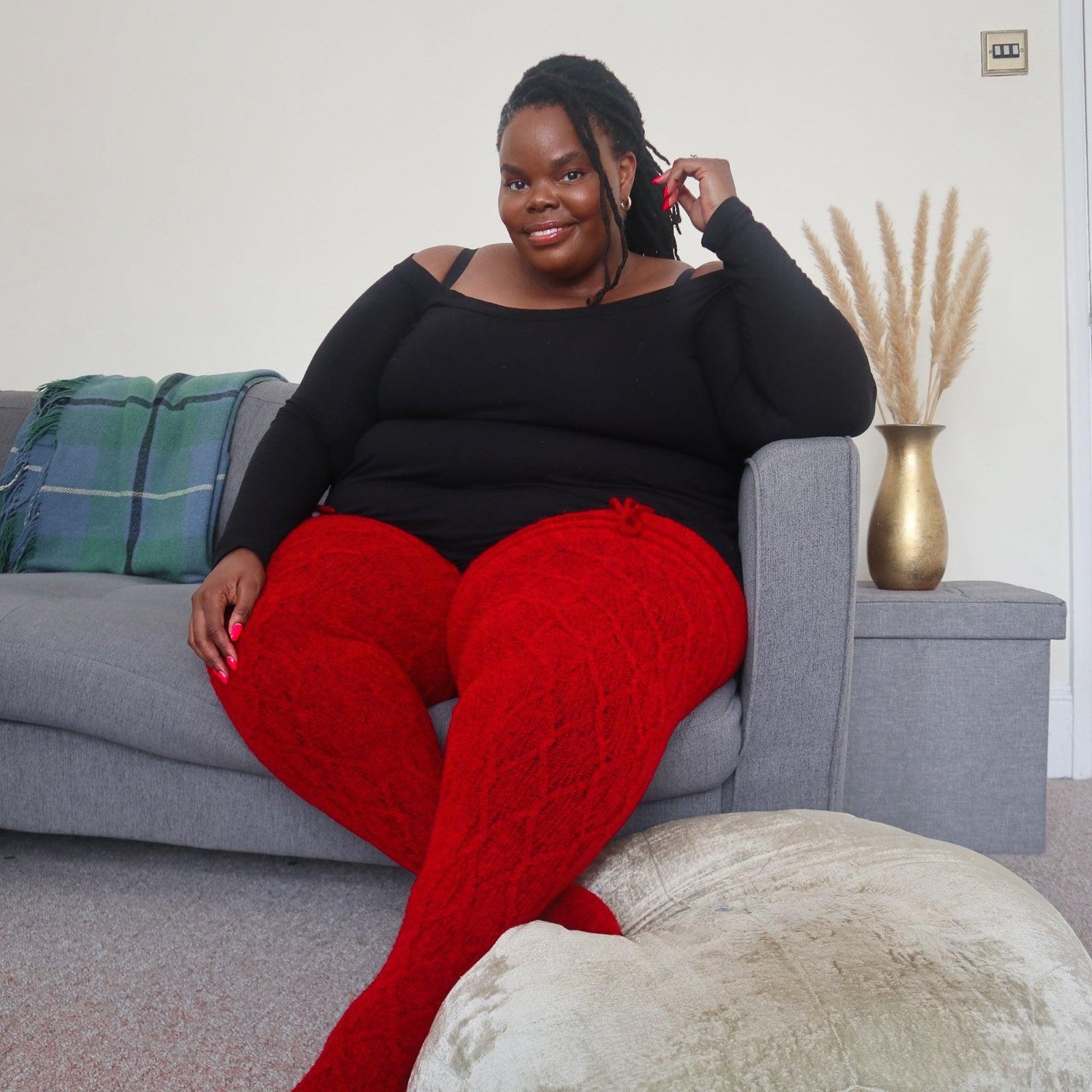 Lårhöga strumpor - Lobster