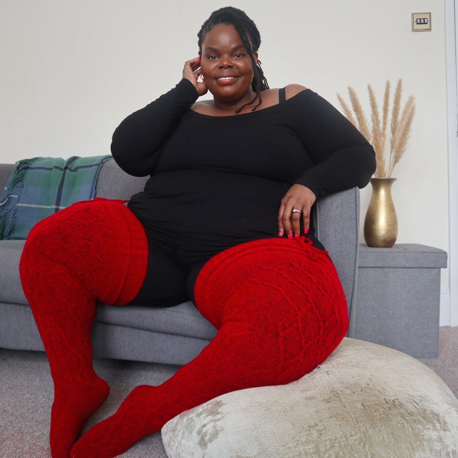 Lårhöga strumpor - Lobster