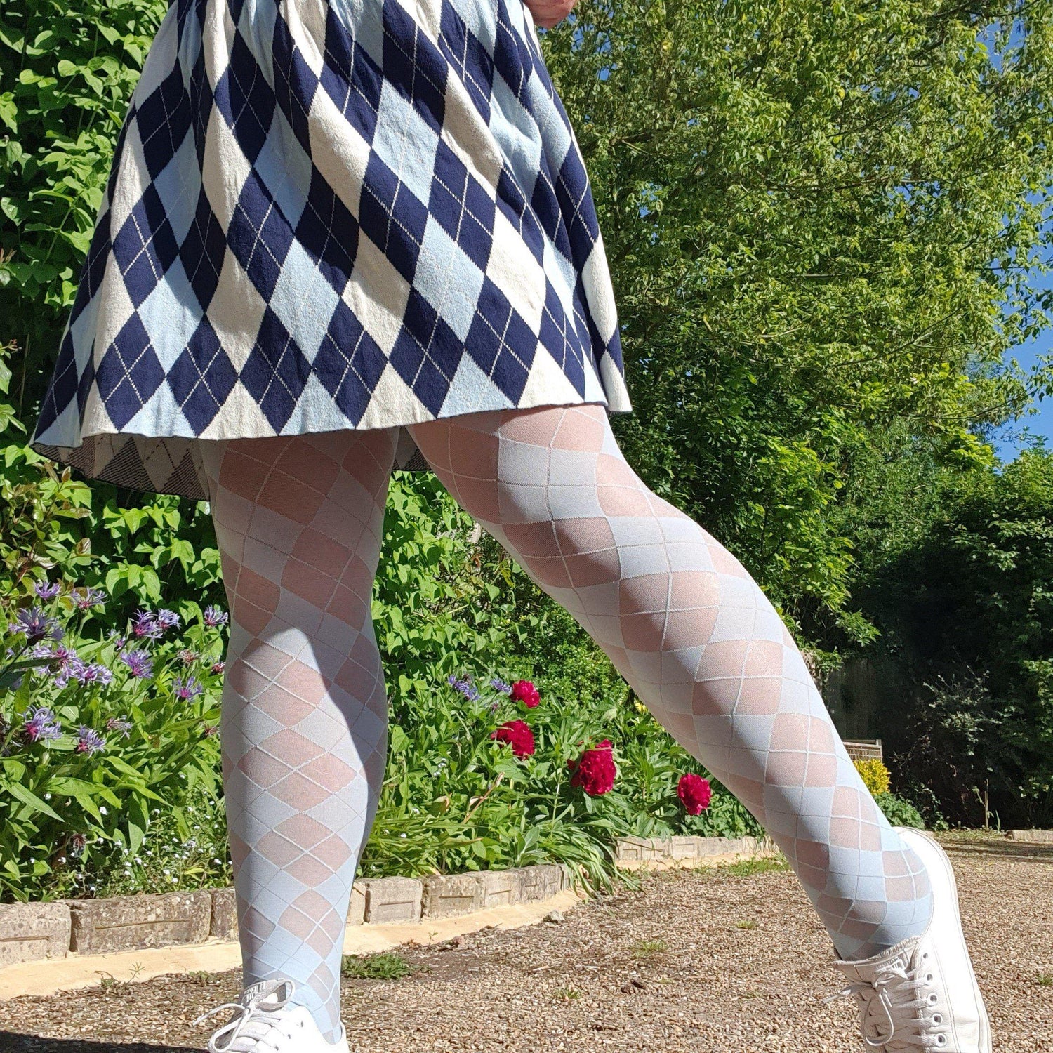 Strumpbyxor - 40 Denier Diamonds - Menthe Glacier