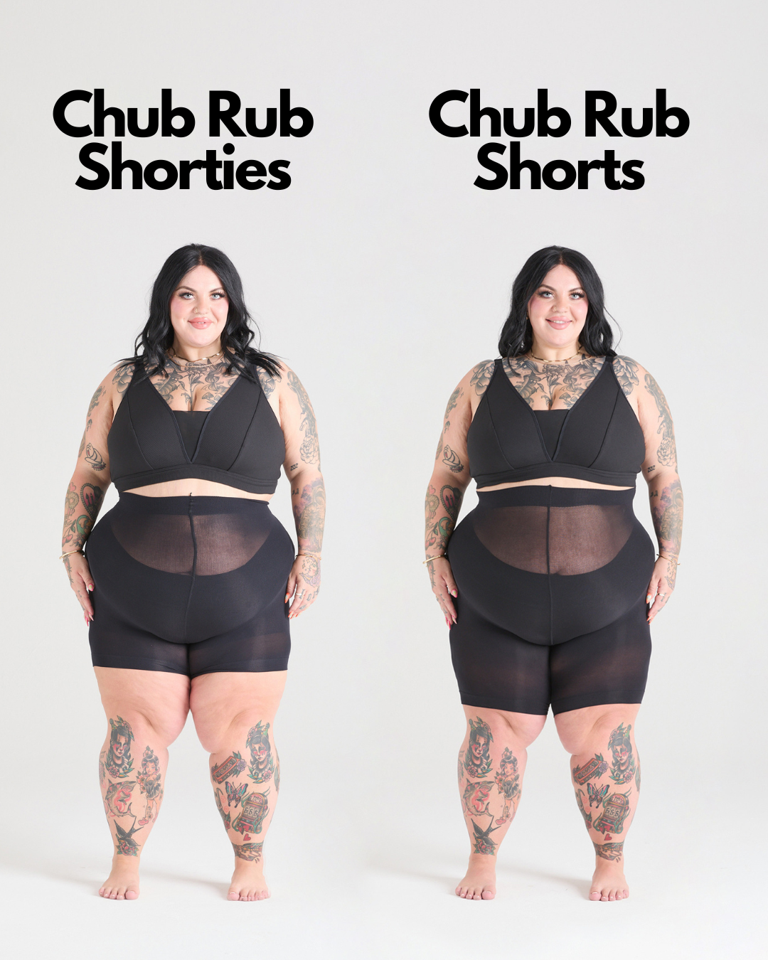 Stay Cool Chub Rub Shorts - Shorties - Noir