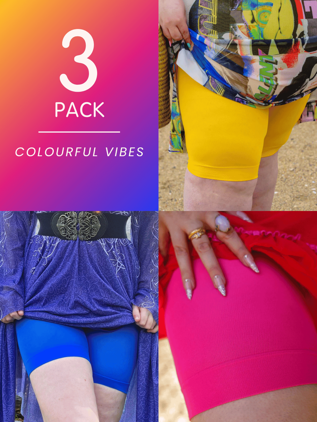 3-pack färgglatt paket – Stay Cool Chub Rub