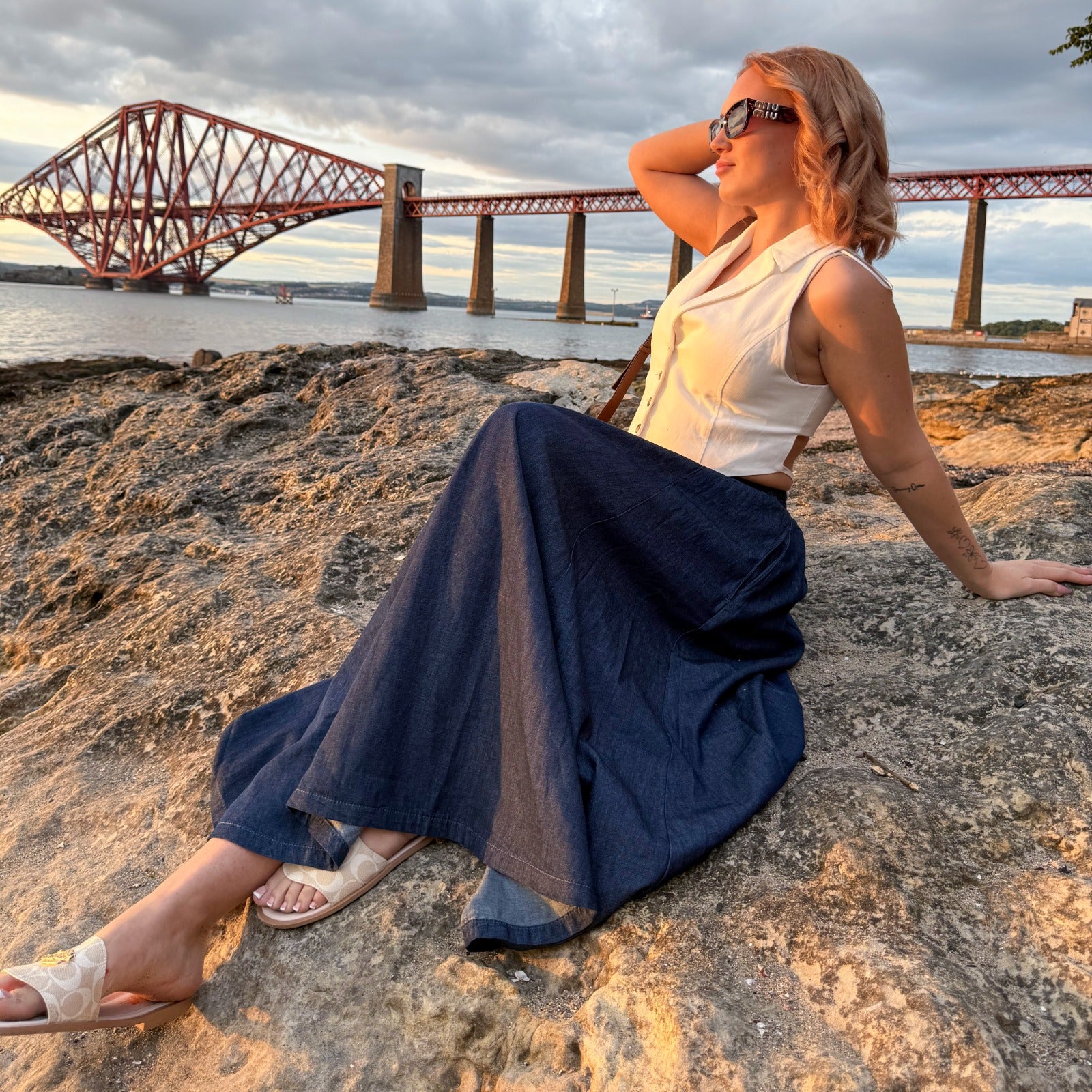 Chambray Maxi Skirt, EU 32-66 – Snag EU Chambray Maxi Skirt, EU 32-66 – Snag EU