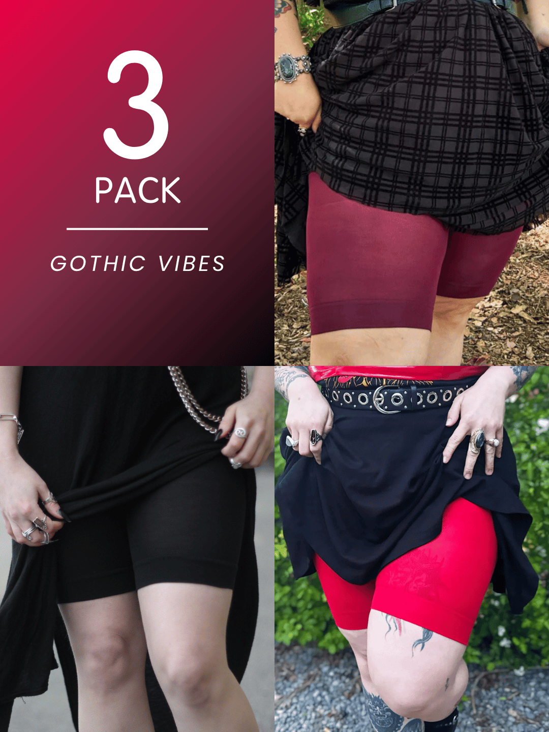 3-pack i gotisk stil – kyliga Chub Rub
