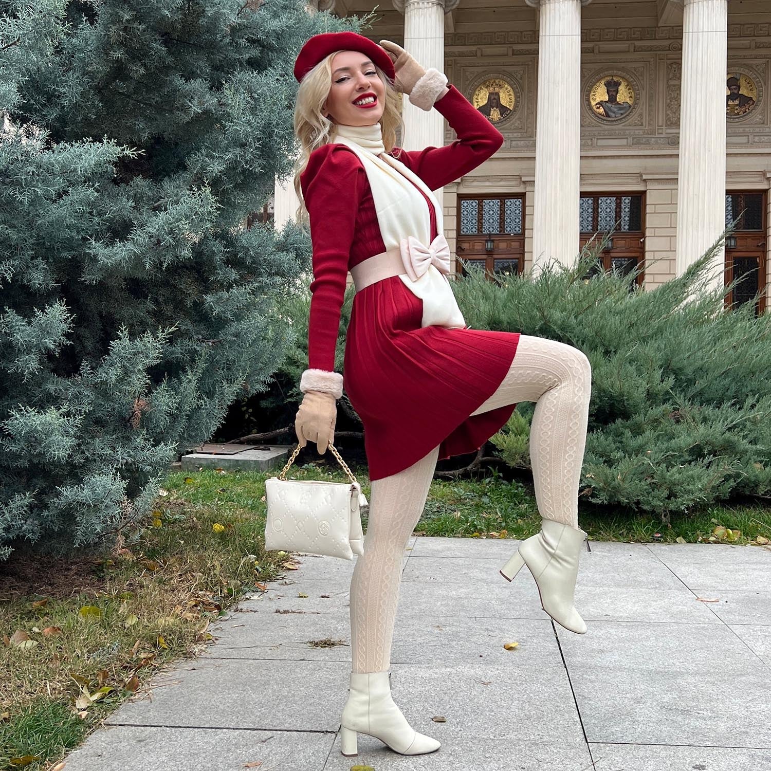 Cream Cable Knit Tights with Wool - Oatmeal – Snag EU