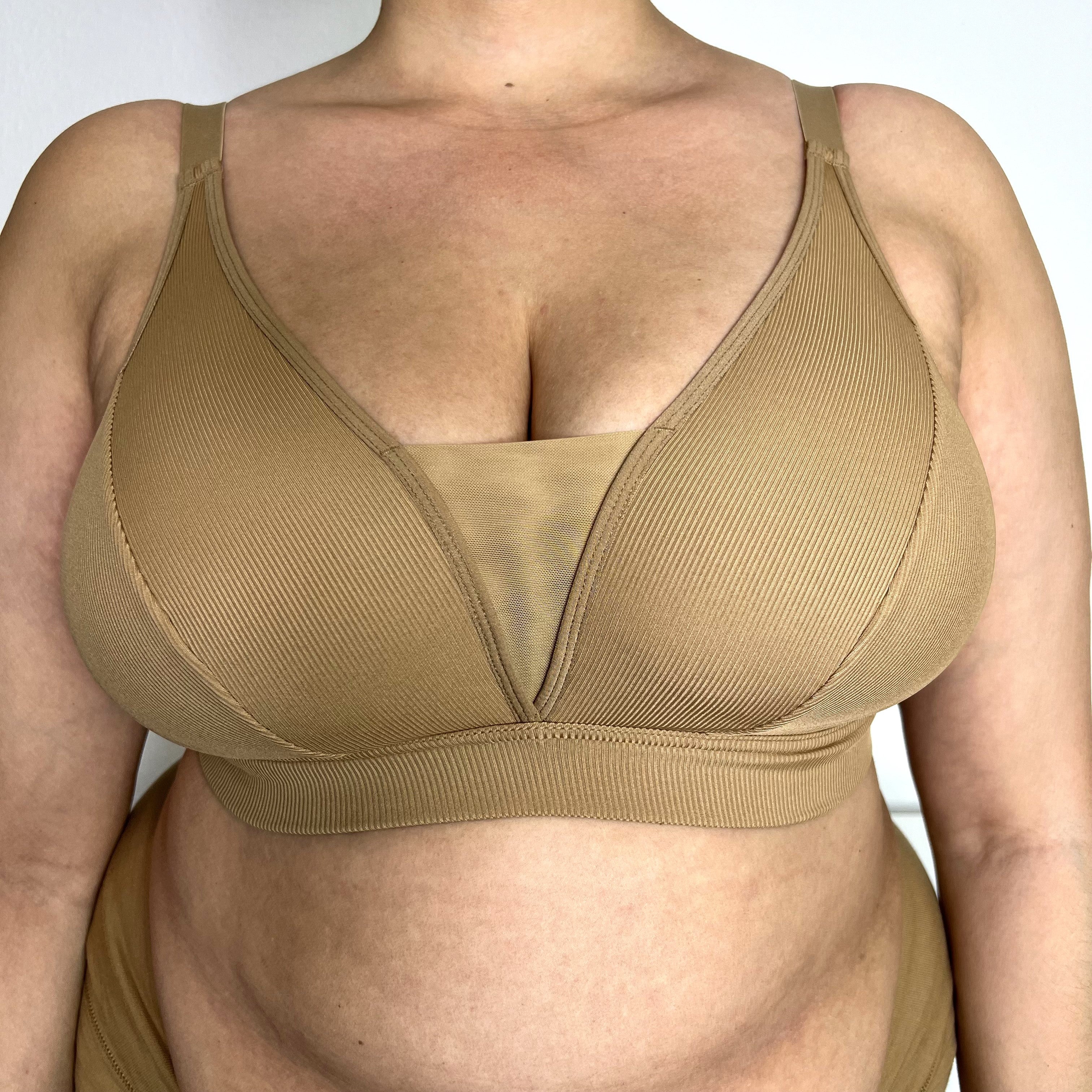 Full Cup Bra, None Wired - Caramel - Snag