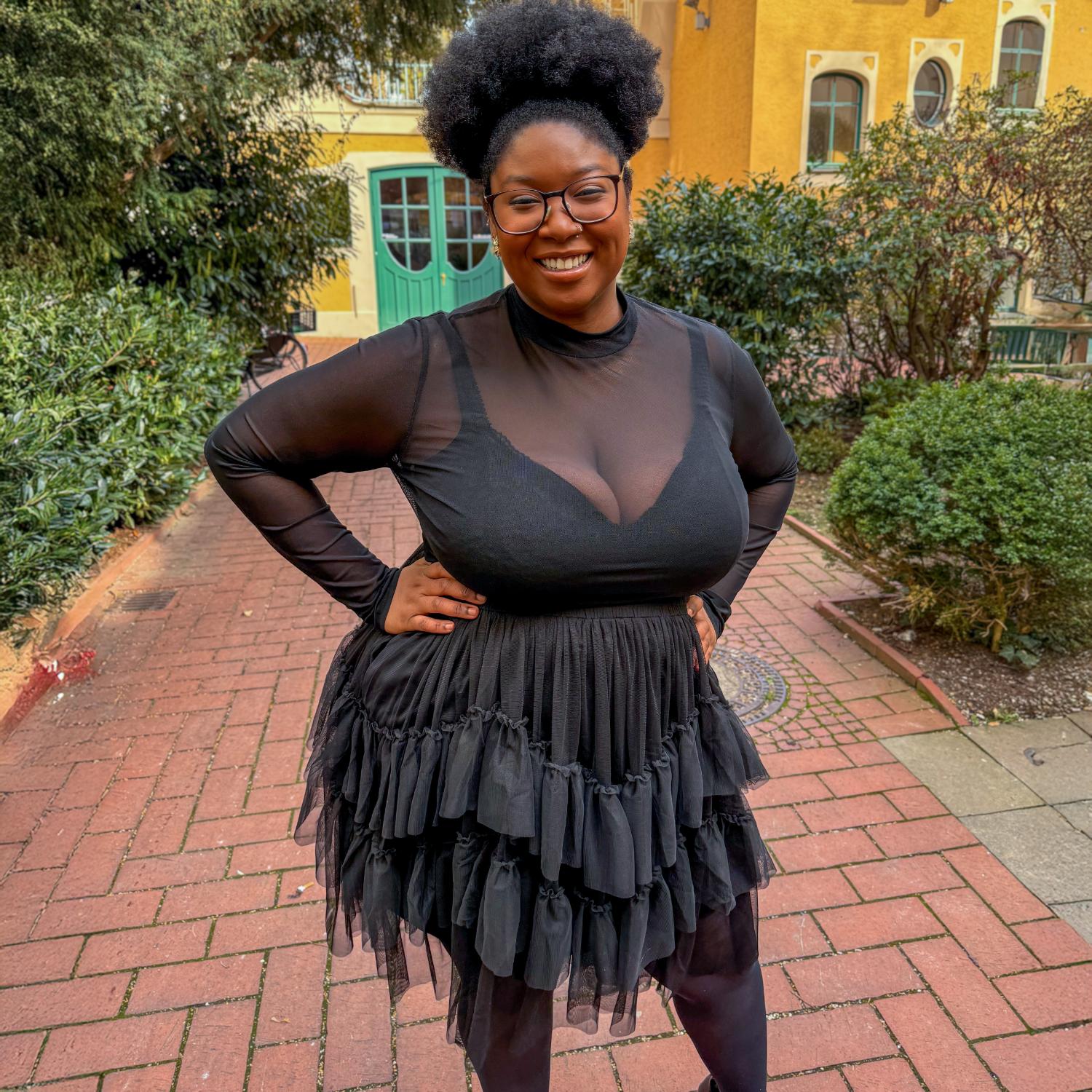 Jupe en maille - Noire