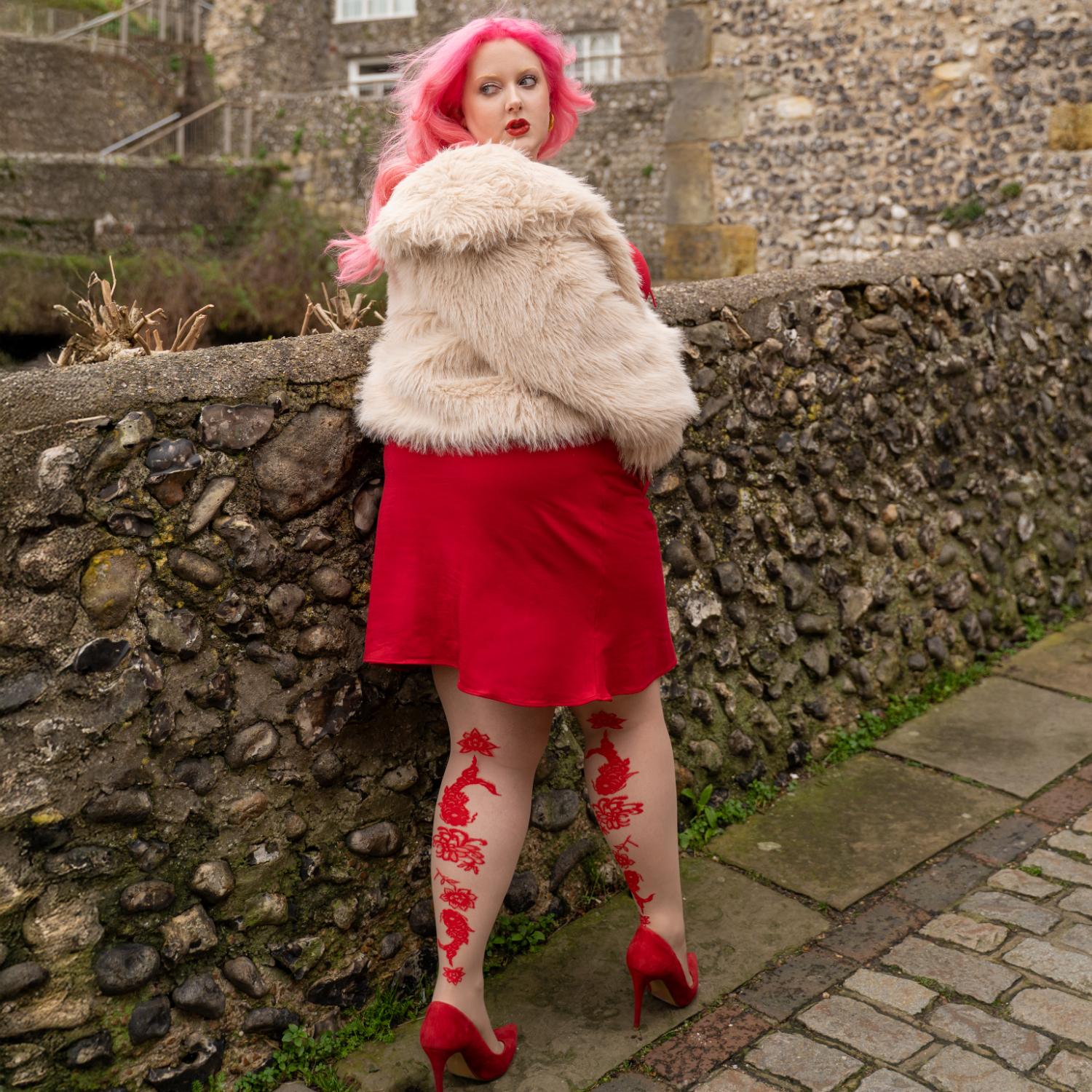 Paper Cut Tights - Builders Tea