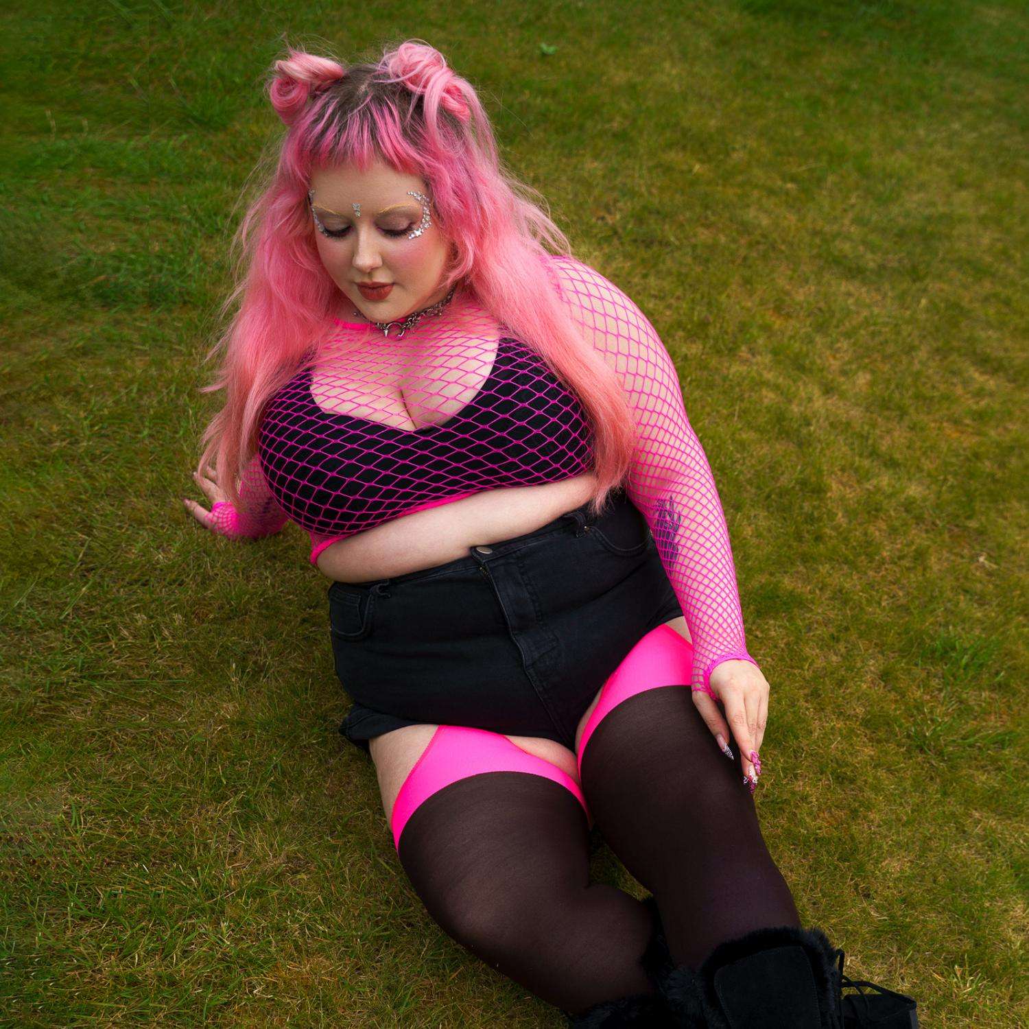 Neon Mock Garters - Totally Bitchin