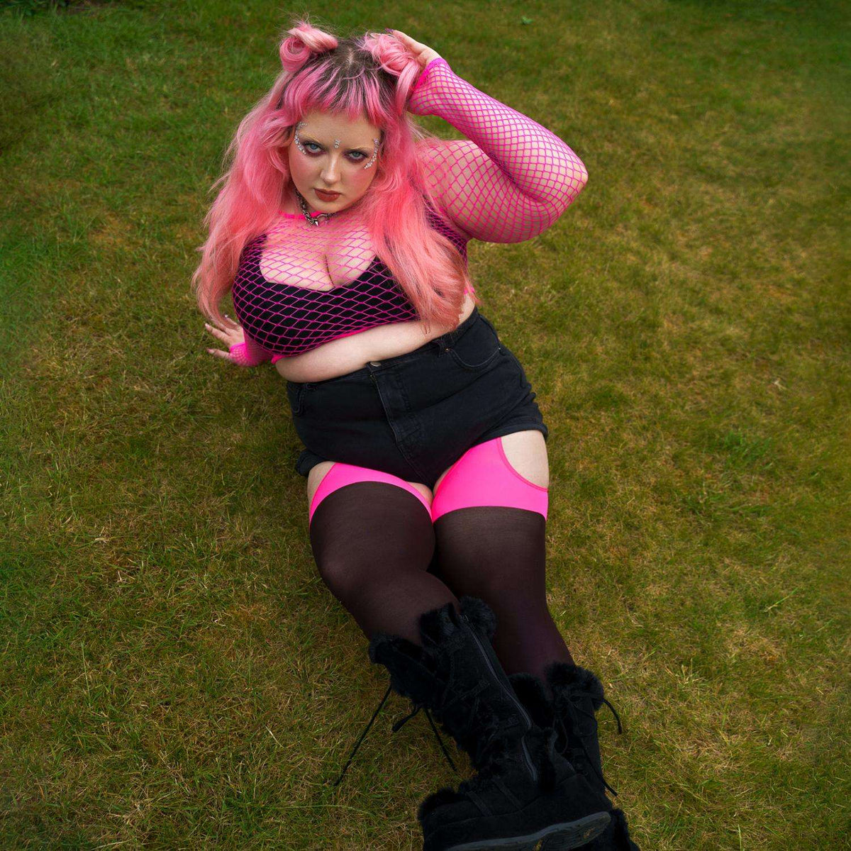 Neon Mock Garters - Totally Bitchin