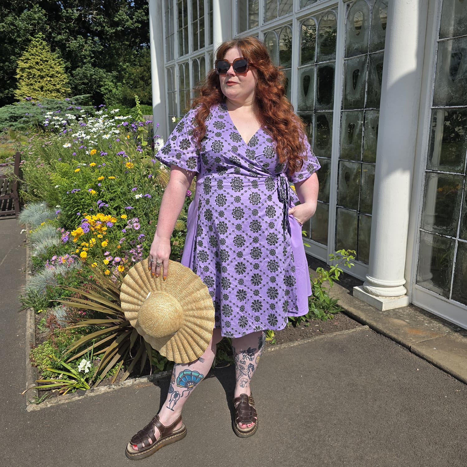 Broderie Anglaise Wrap Dress - Cassis de Violet – Snag EU