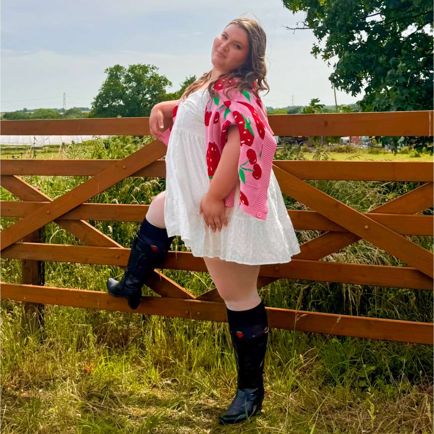 Cotton Rich Cardigan - Strawberry