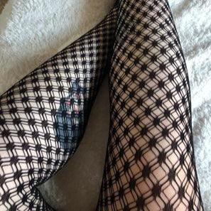 Star Pattern Fishnet Tights In Black - Epic Party Tights | Snag
