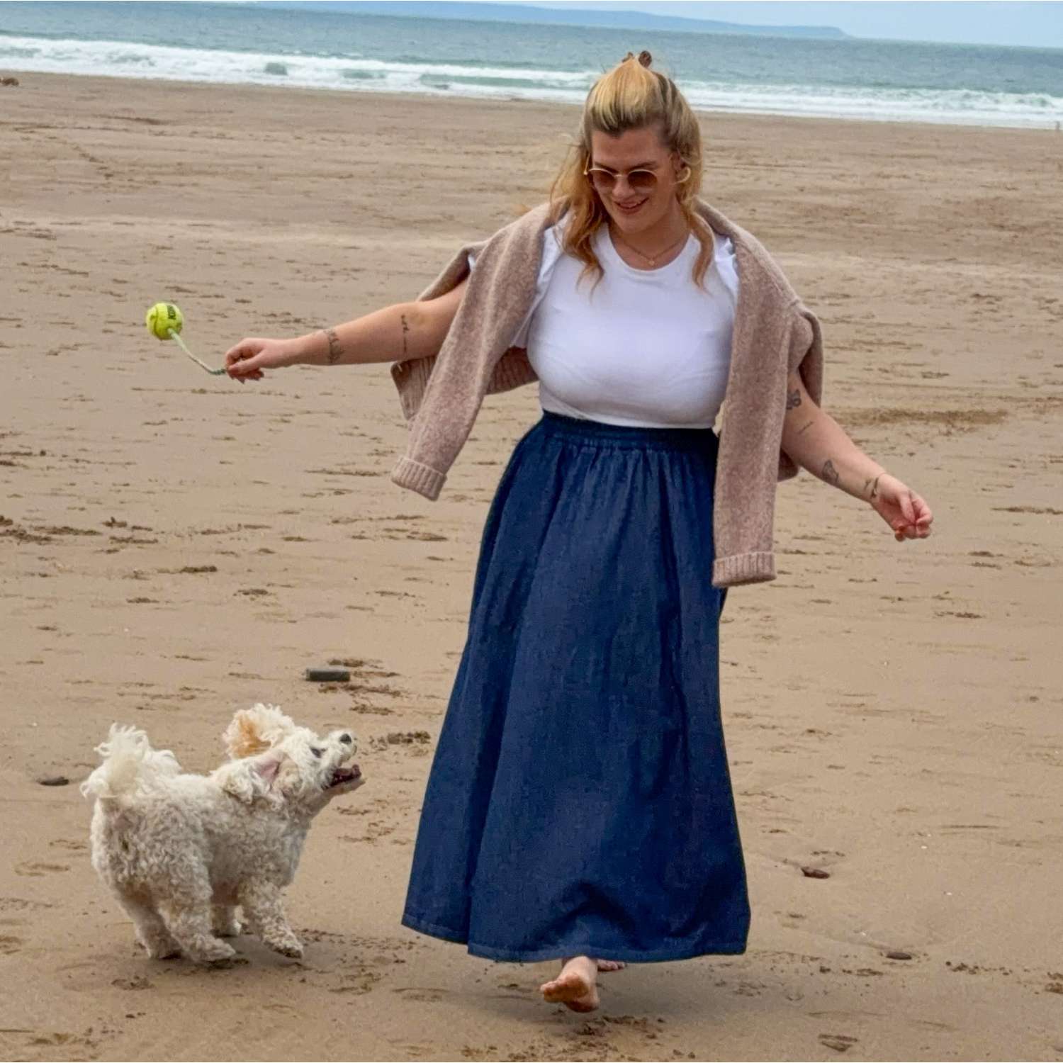 Maxi Chambray Skirt - Denim