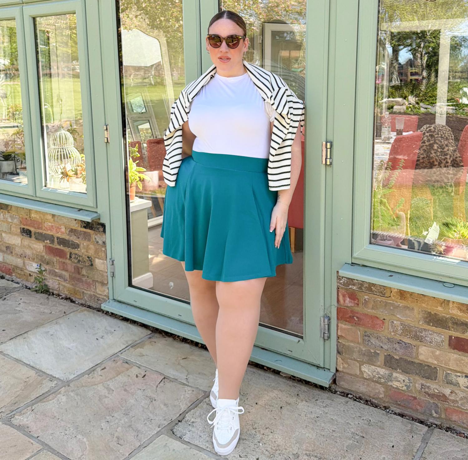 Mini-pomponrok - Ocean Teal