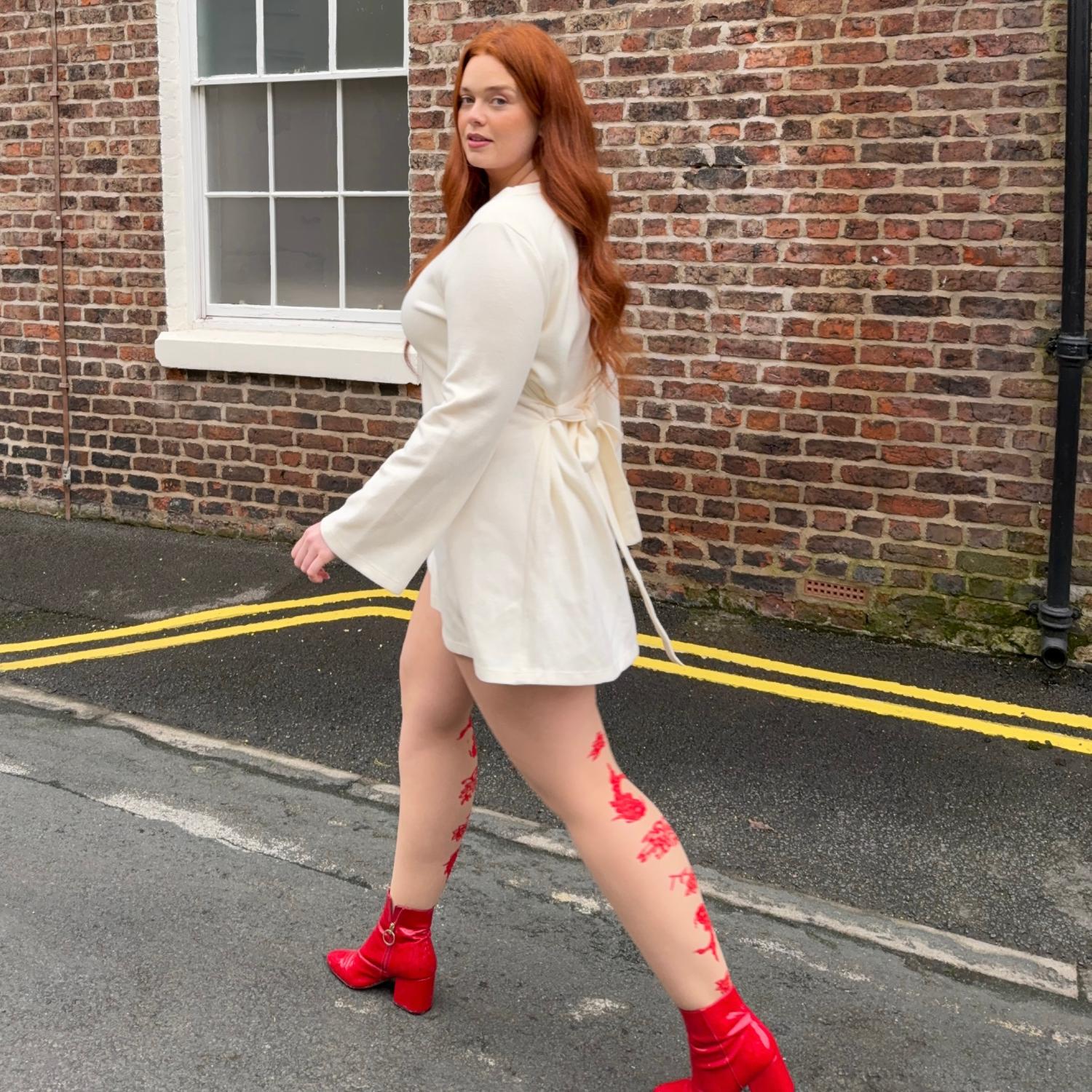 Paper Cut Tights - Builders Tea