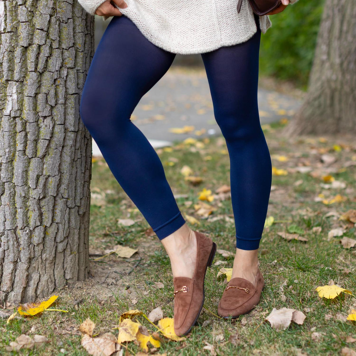 Collant senza piede - Navy