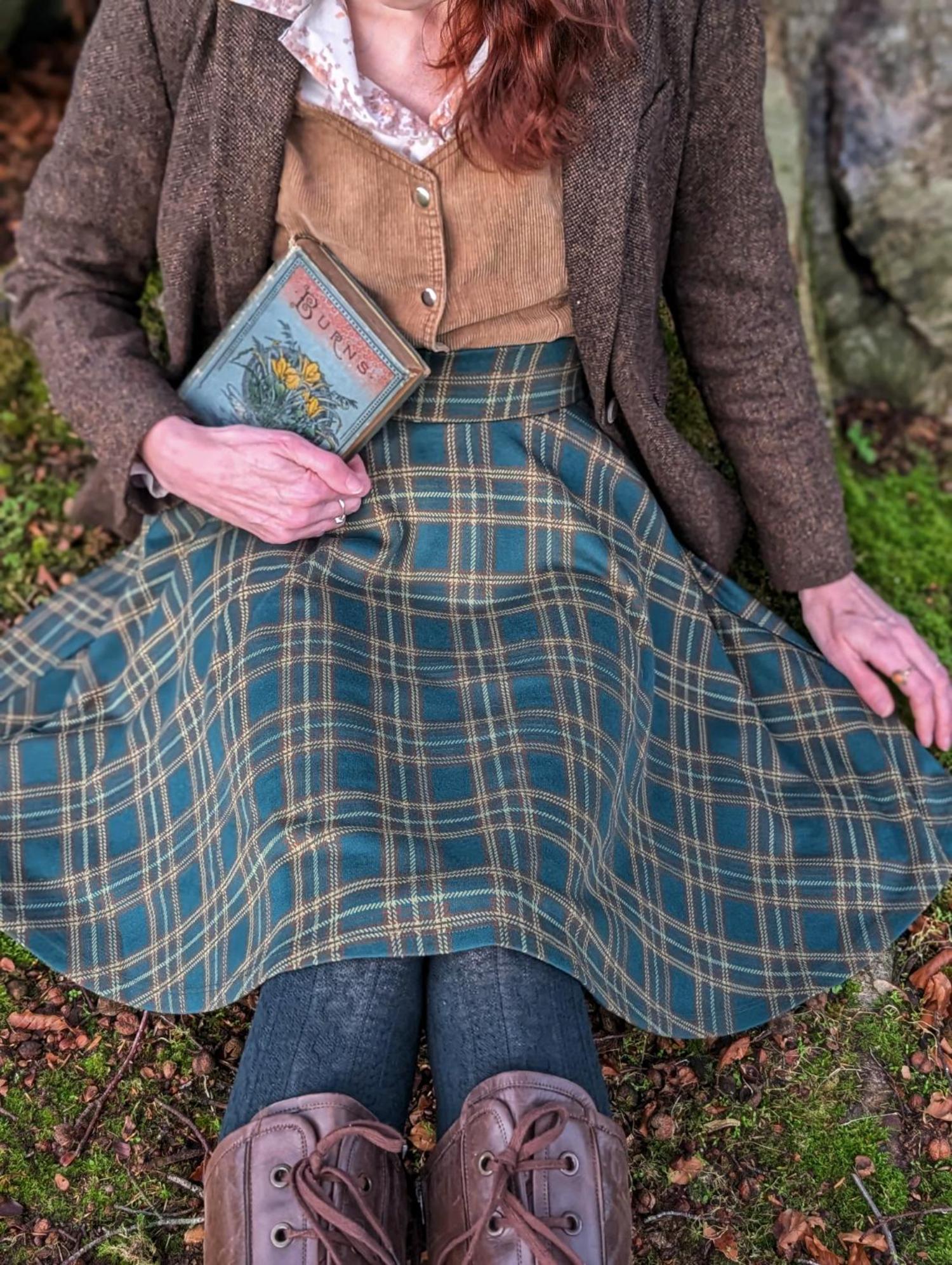 Plaid Flare Skirt - Glenfern