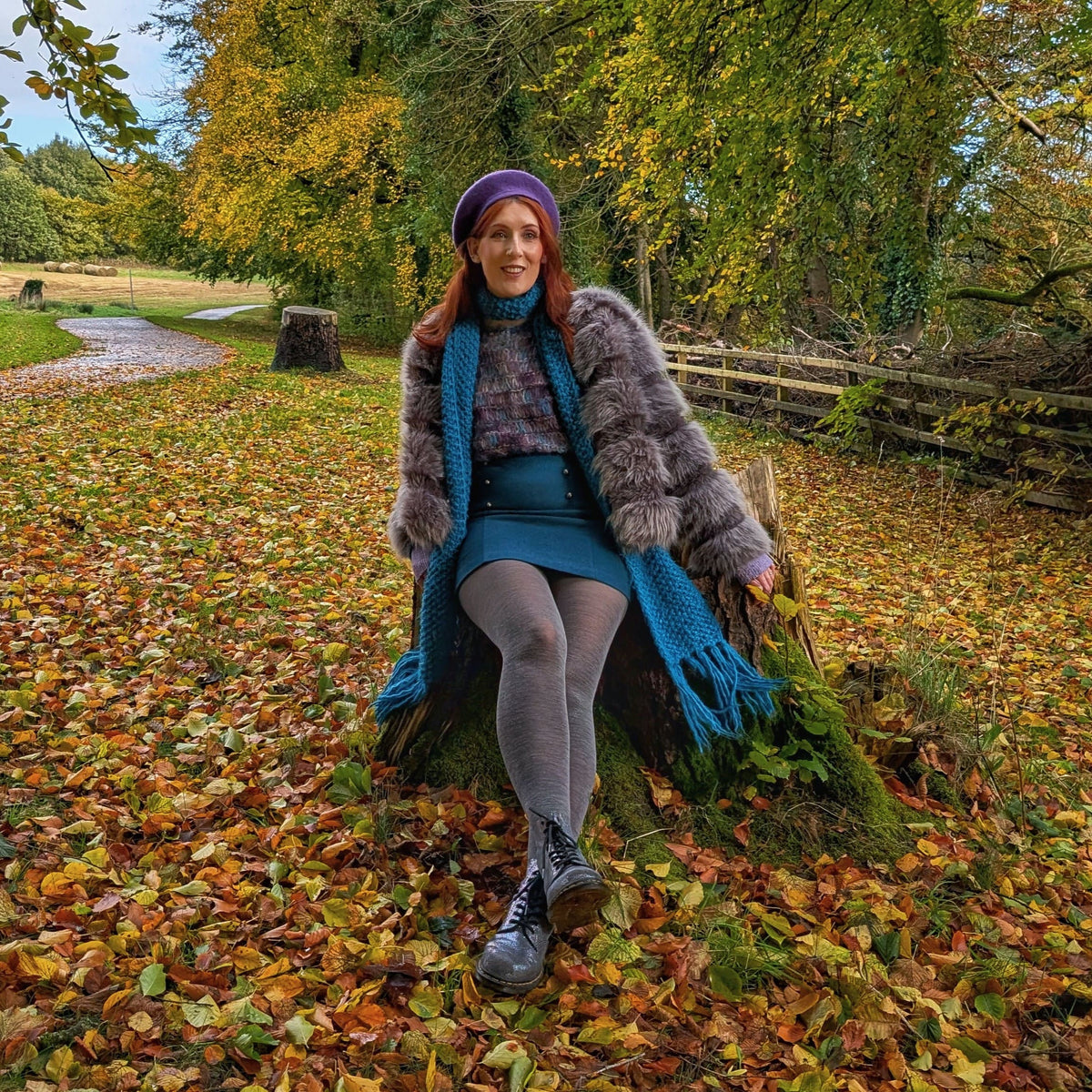 Merino Wool Tights - Silver Lining