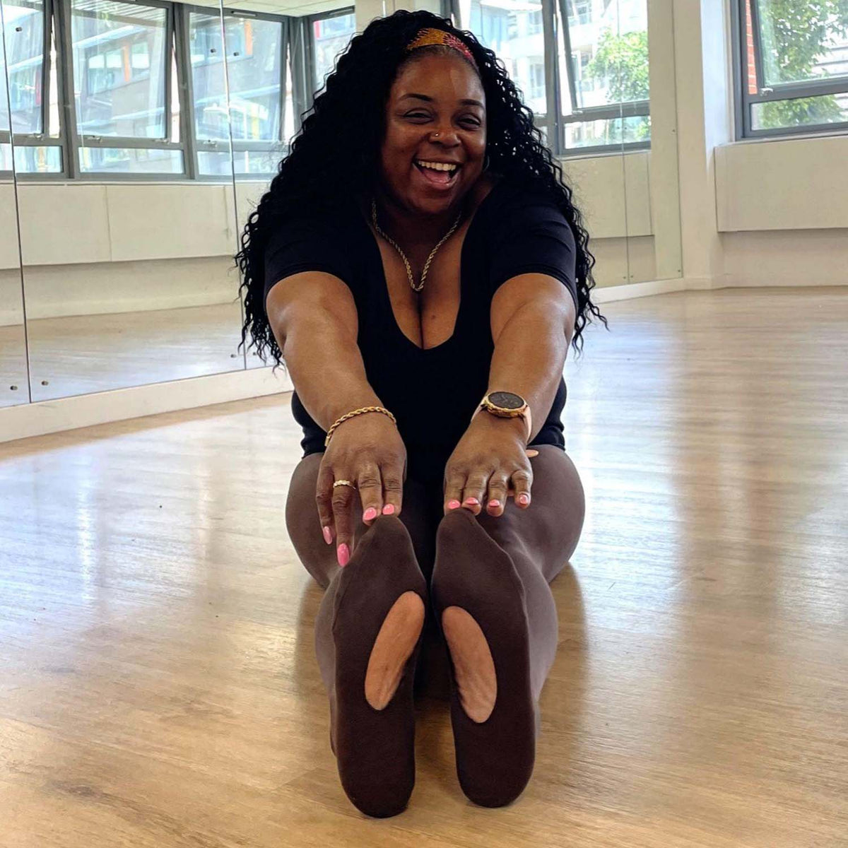 Mallas de danza convertibles - Chocolate caliente