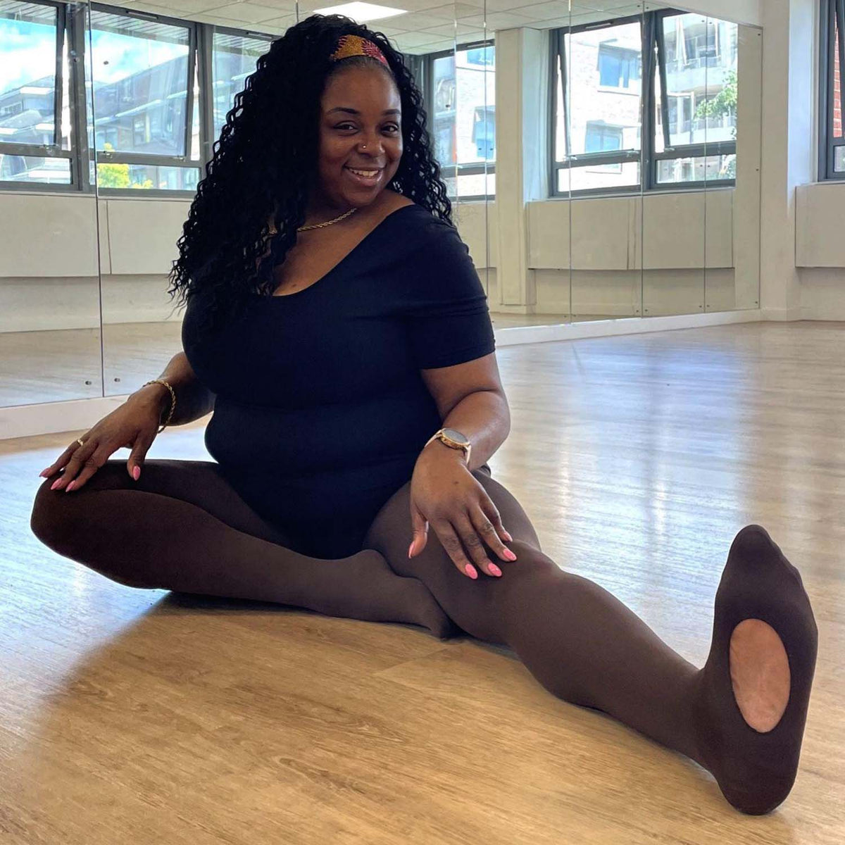 Mallas de danza convertibles - Chocolate caliente