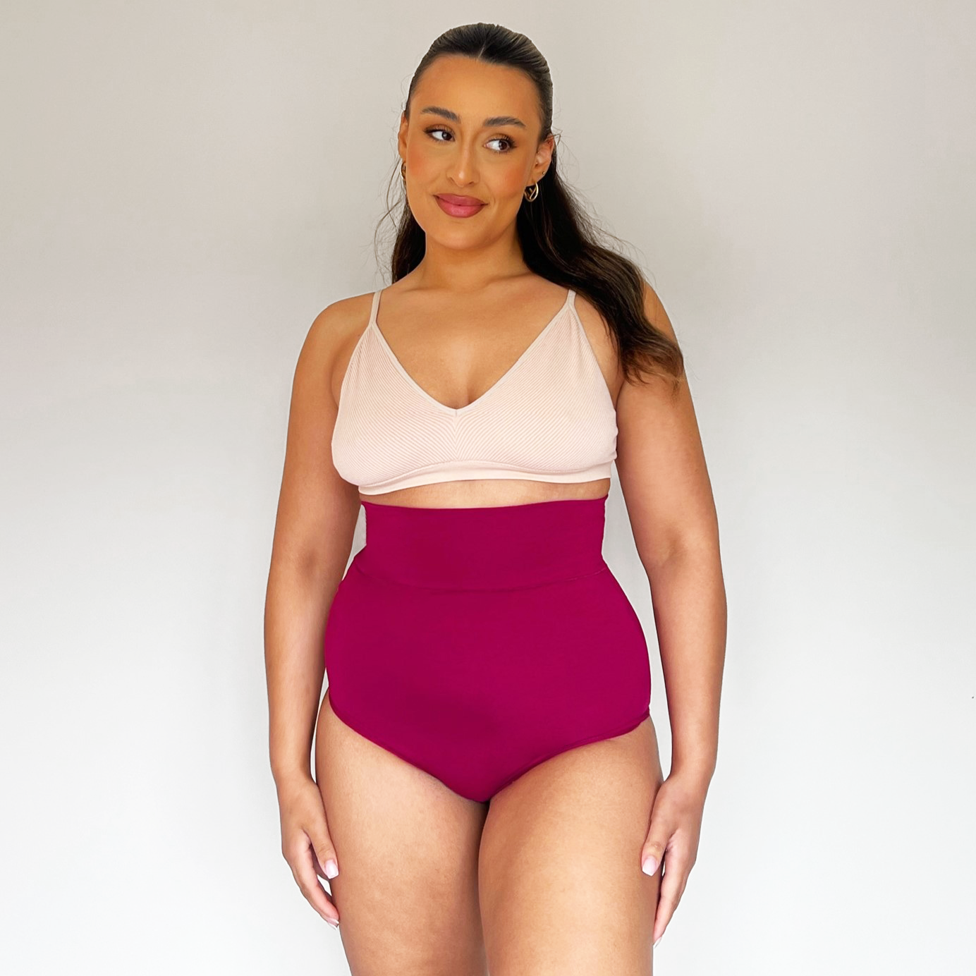 Super High Waist Knickers - Raspberry Pie