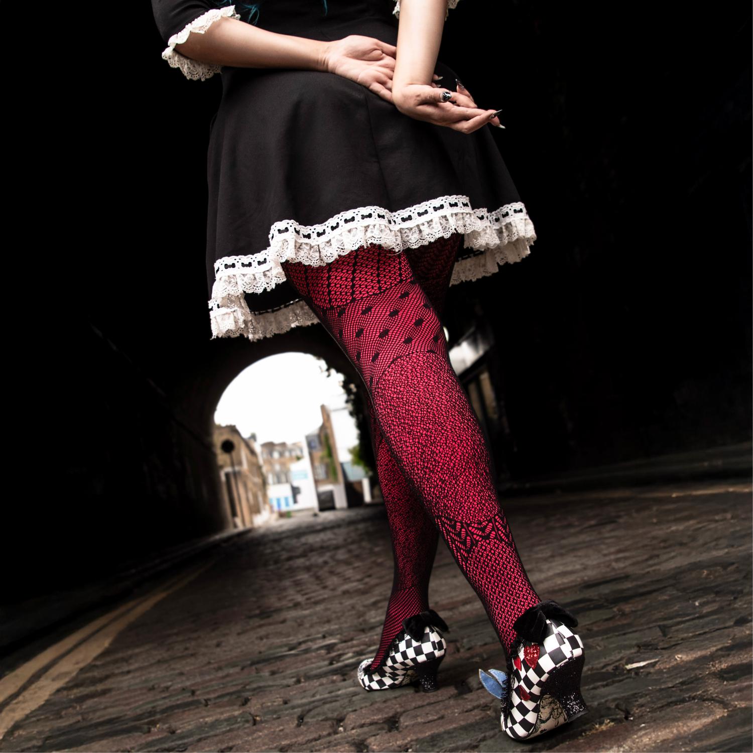 Halloween Tights - In Pieces - Black