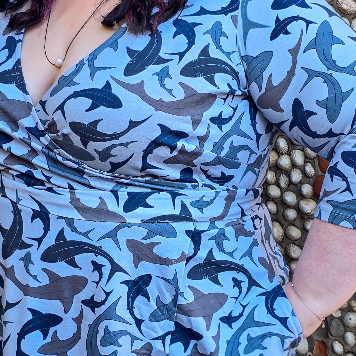 Robe portefeuille - Requins