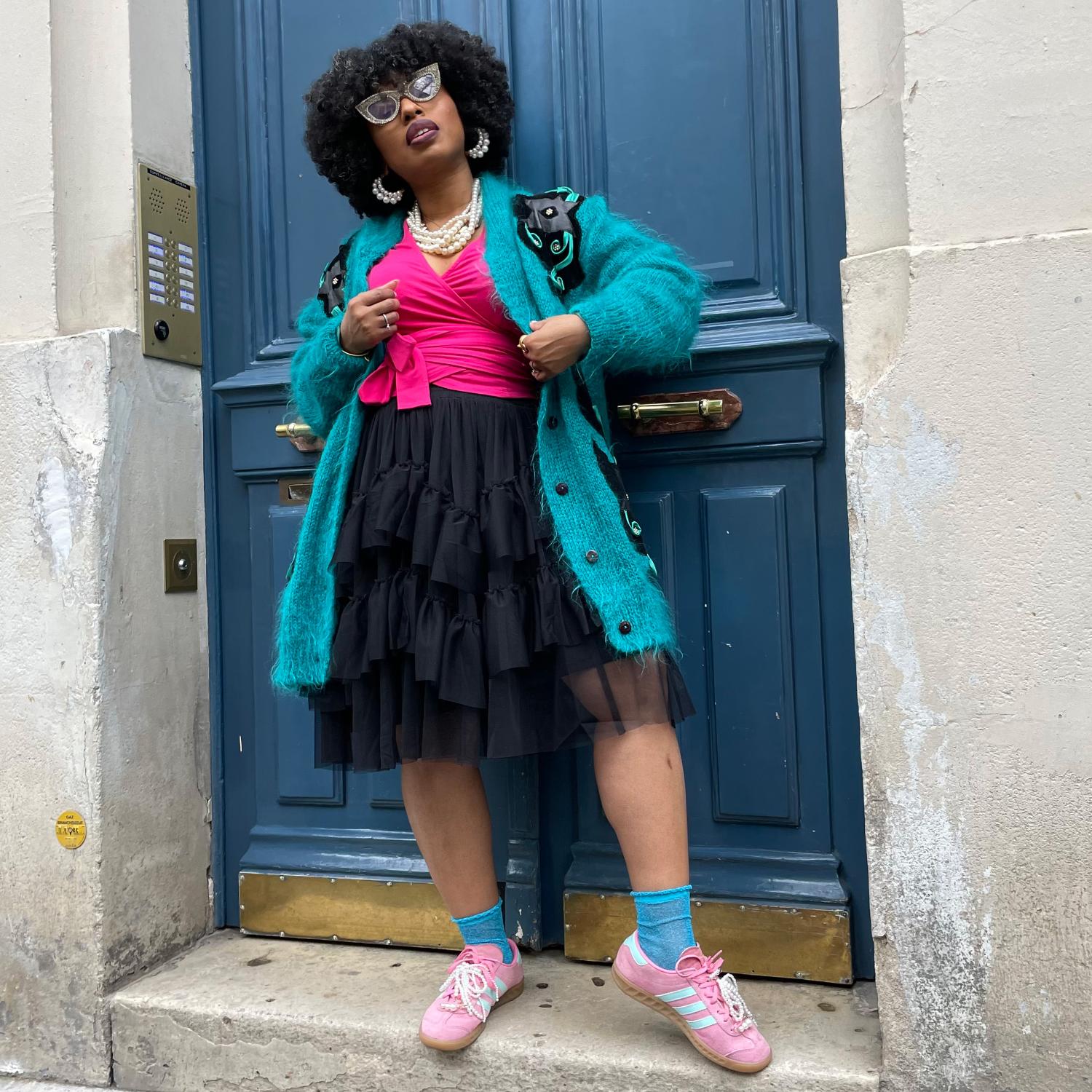 Spódnica z siateczki – czarna