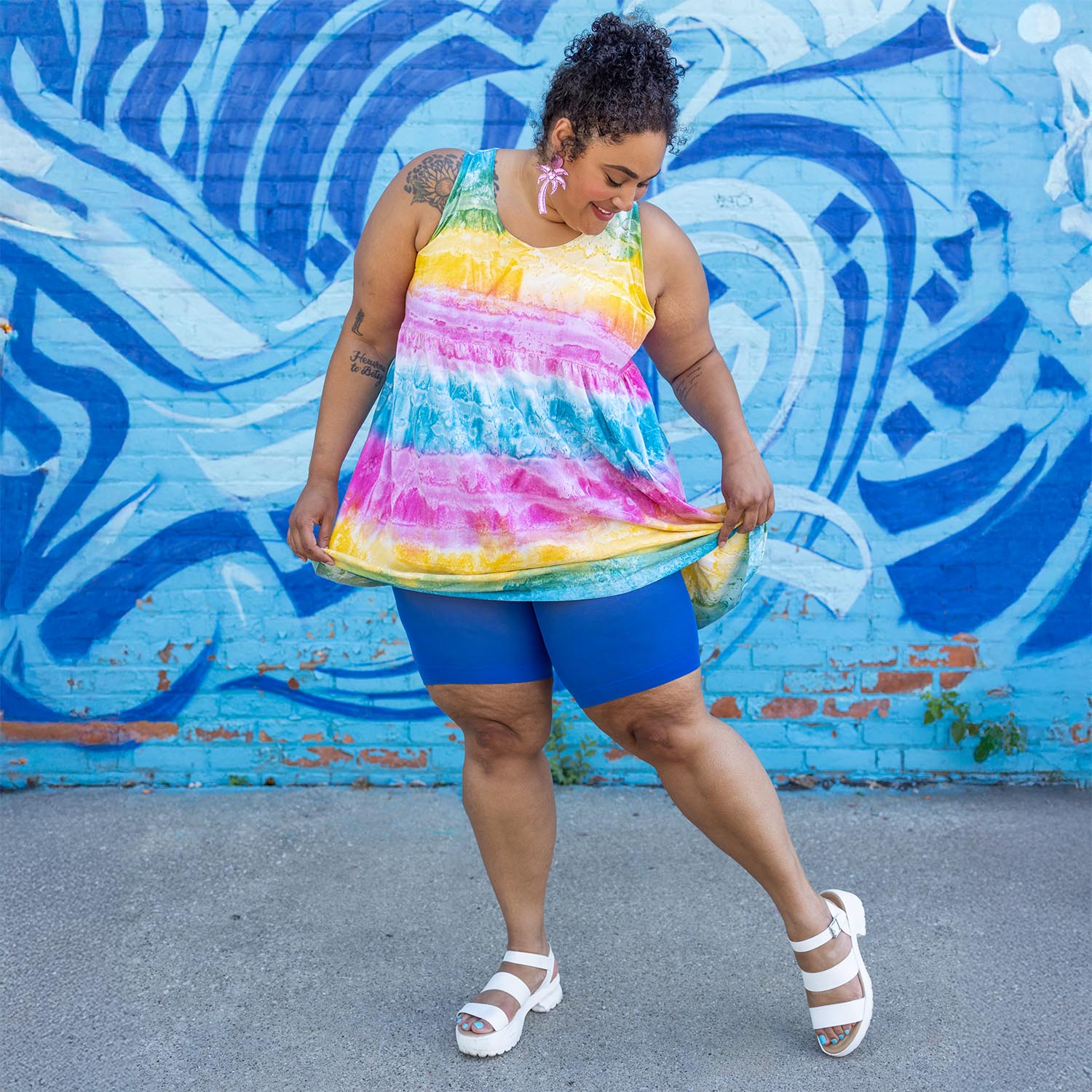 Stay Cool Swim Chub Rub Shorts - Azul Dolce