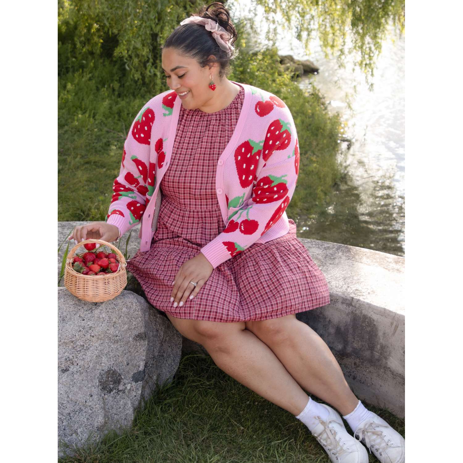 Cotton Rich Cardigan - Strawberry