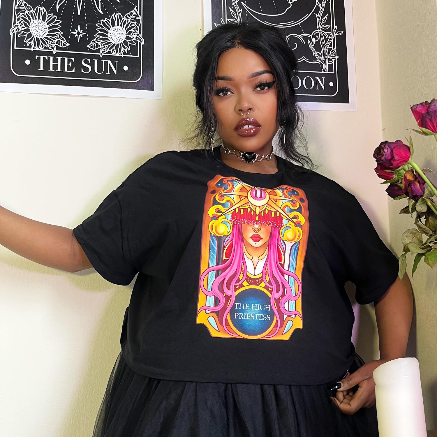 Major Arcana Boxy Tee - II The High Priestess